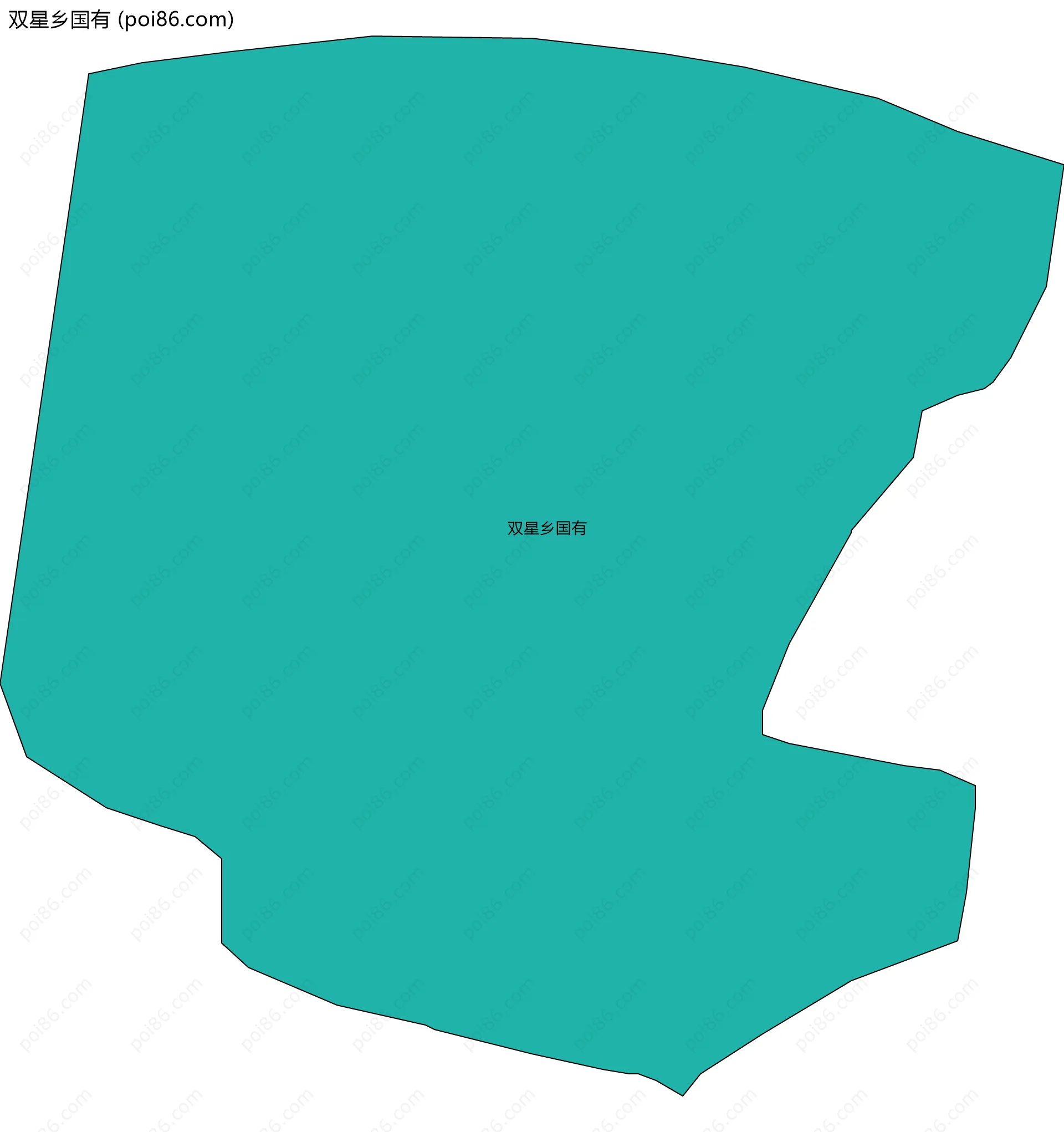 双星乡国有边界地图