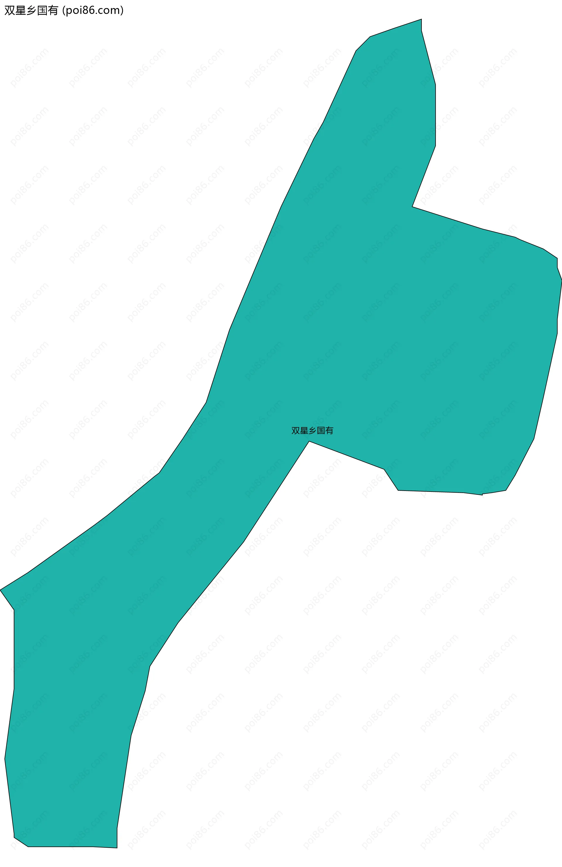 双星乡国有边界地图