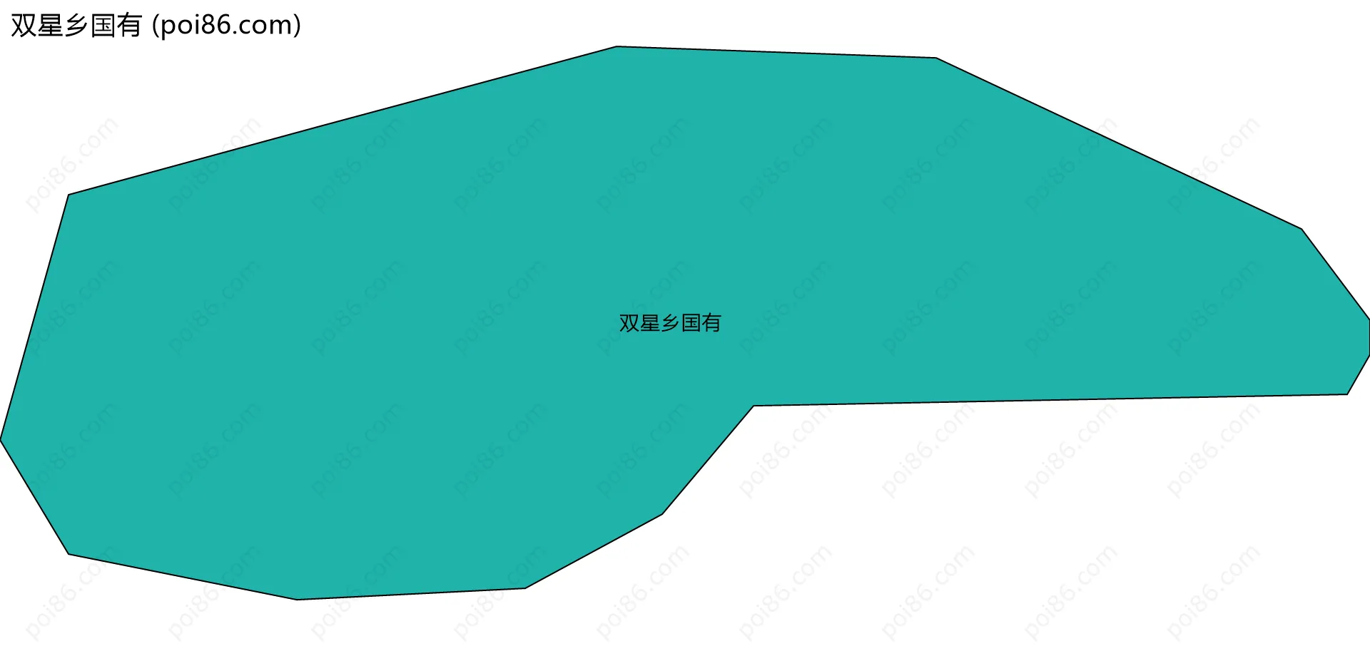 双星乡国有边界地图