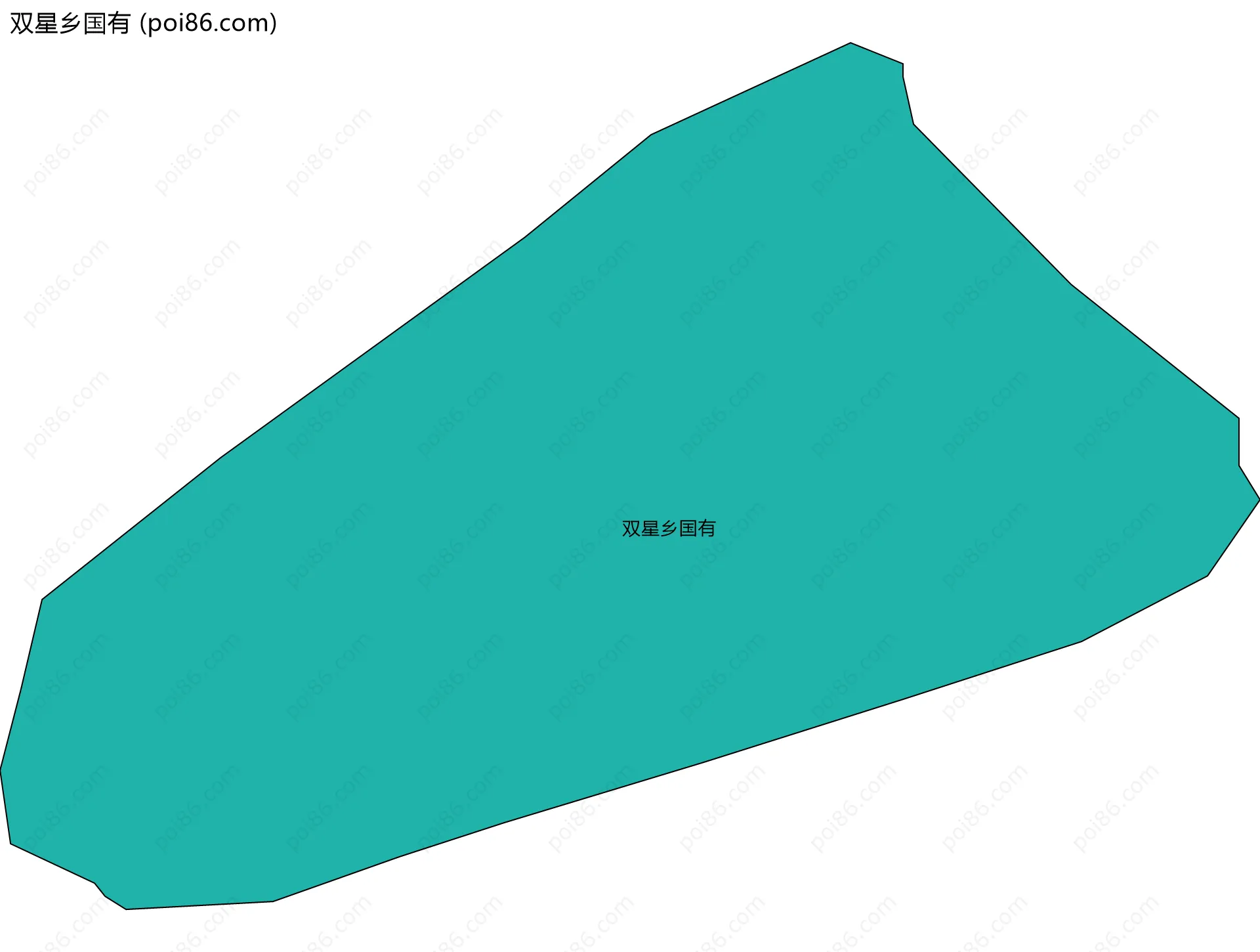 双星乡国有边界地图