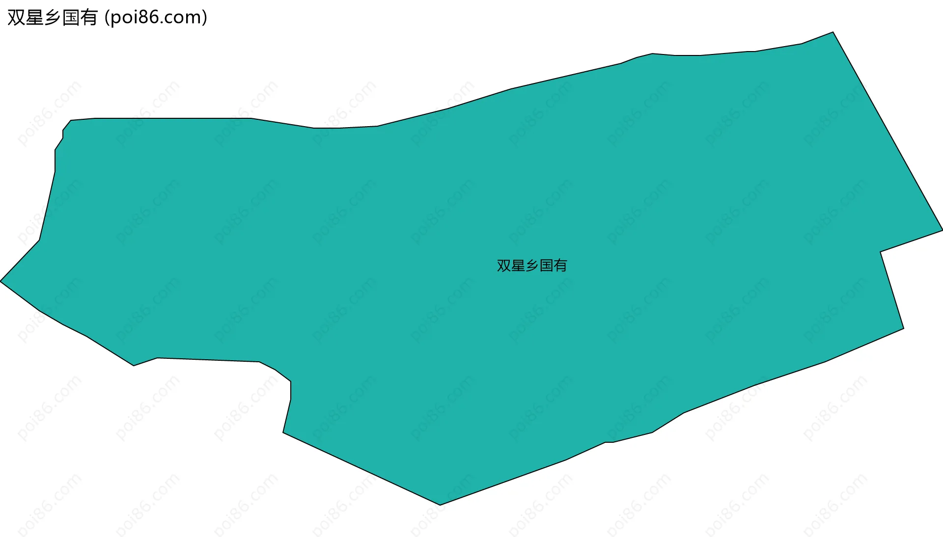 双星乡国有边界地图