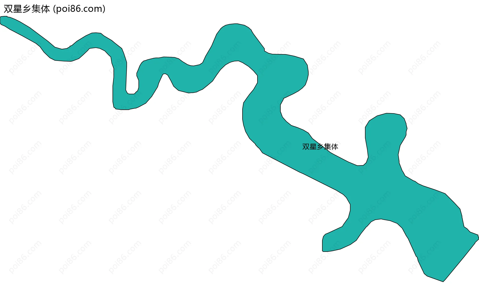双星乡集体边界地图