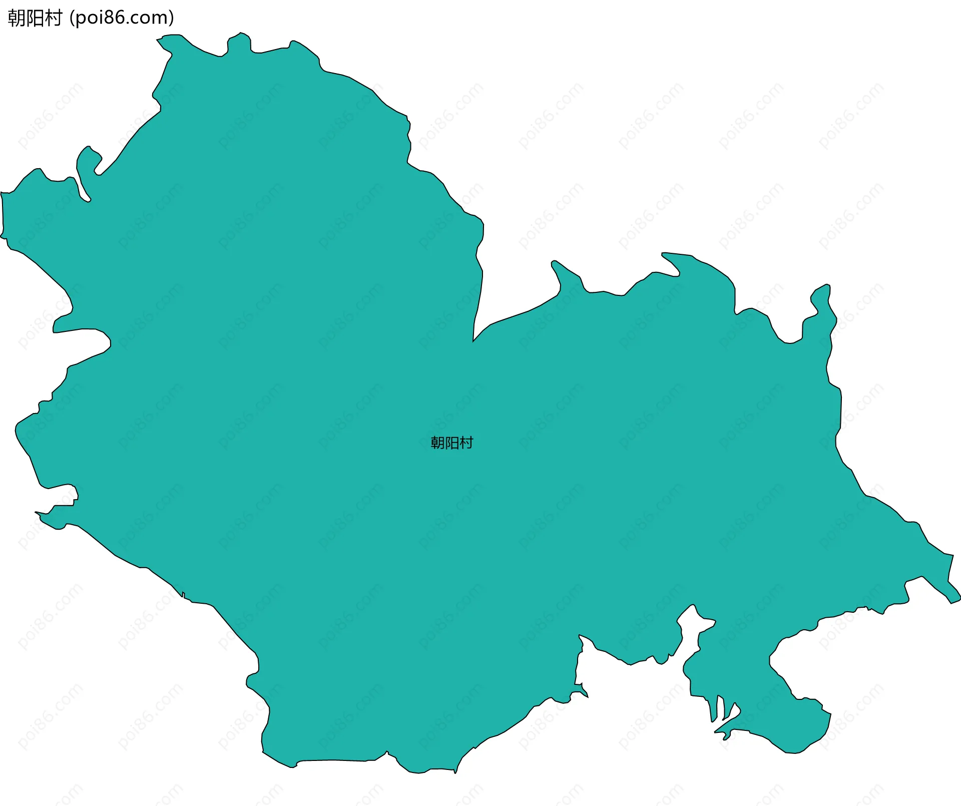 朝阳村边界地图