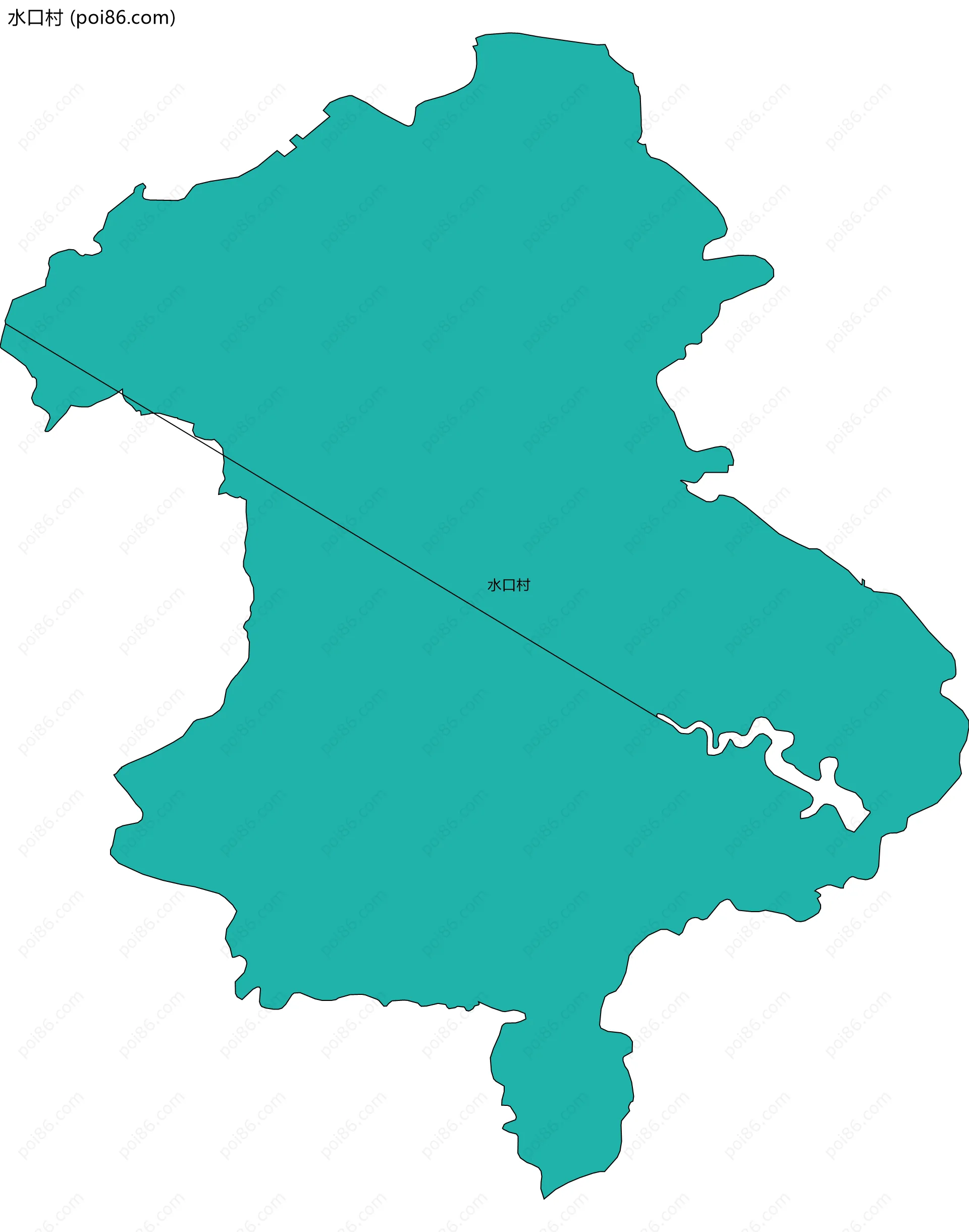 水口村边界地图