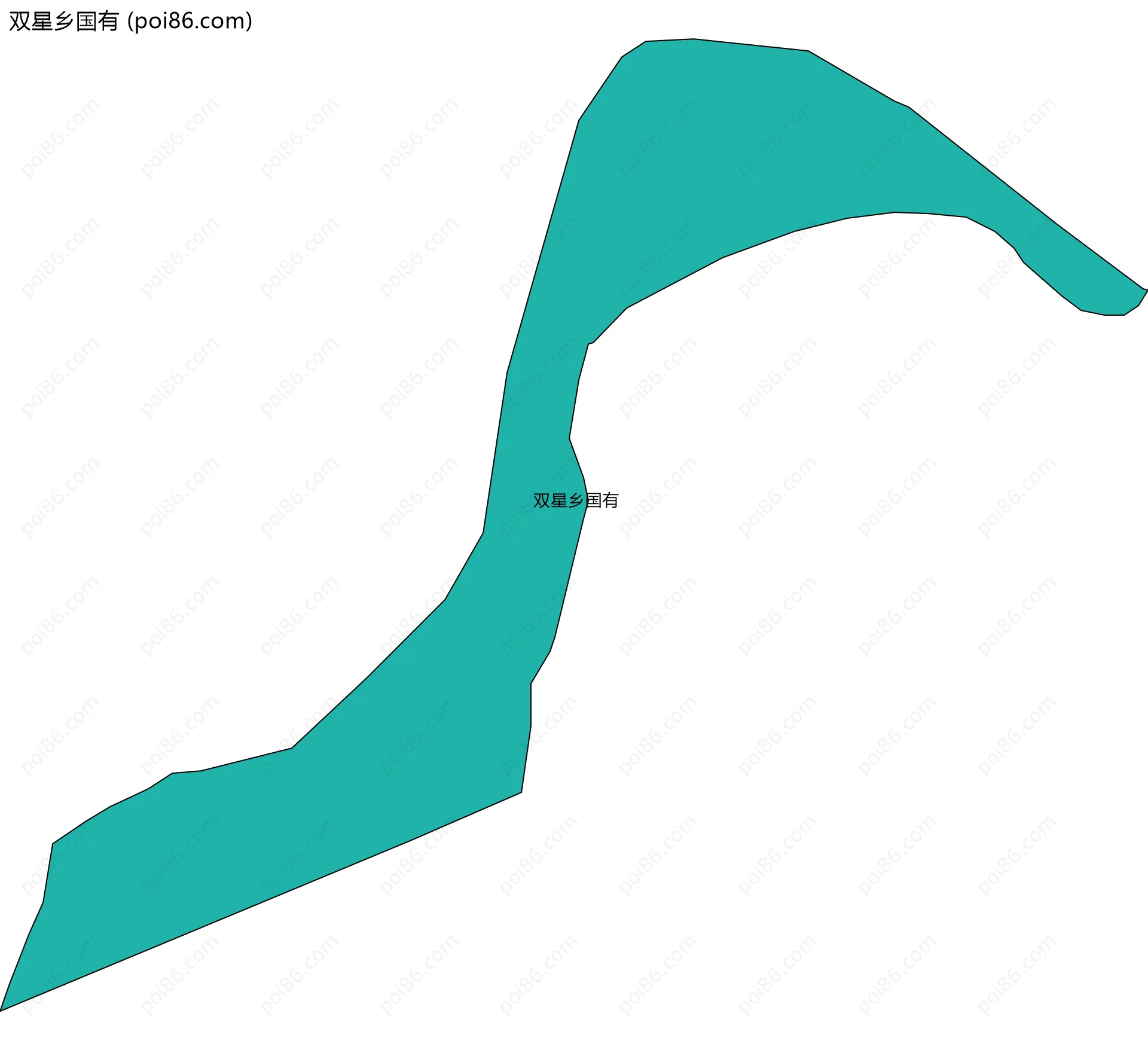 双星乡国有边界地图
