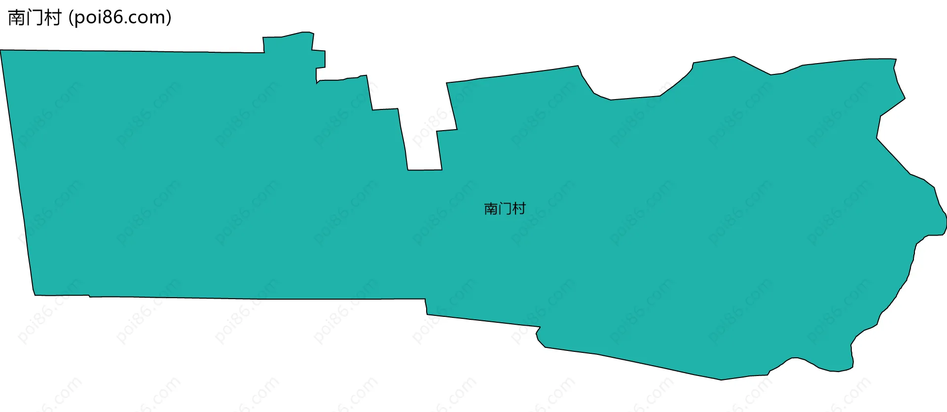 南门村边界地图
