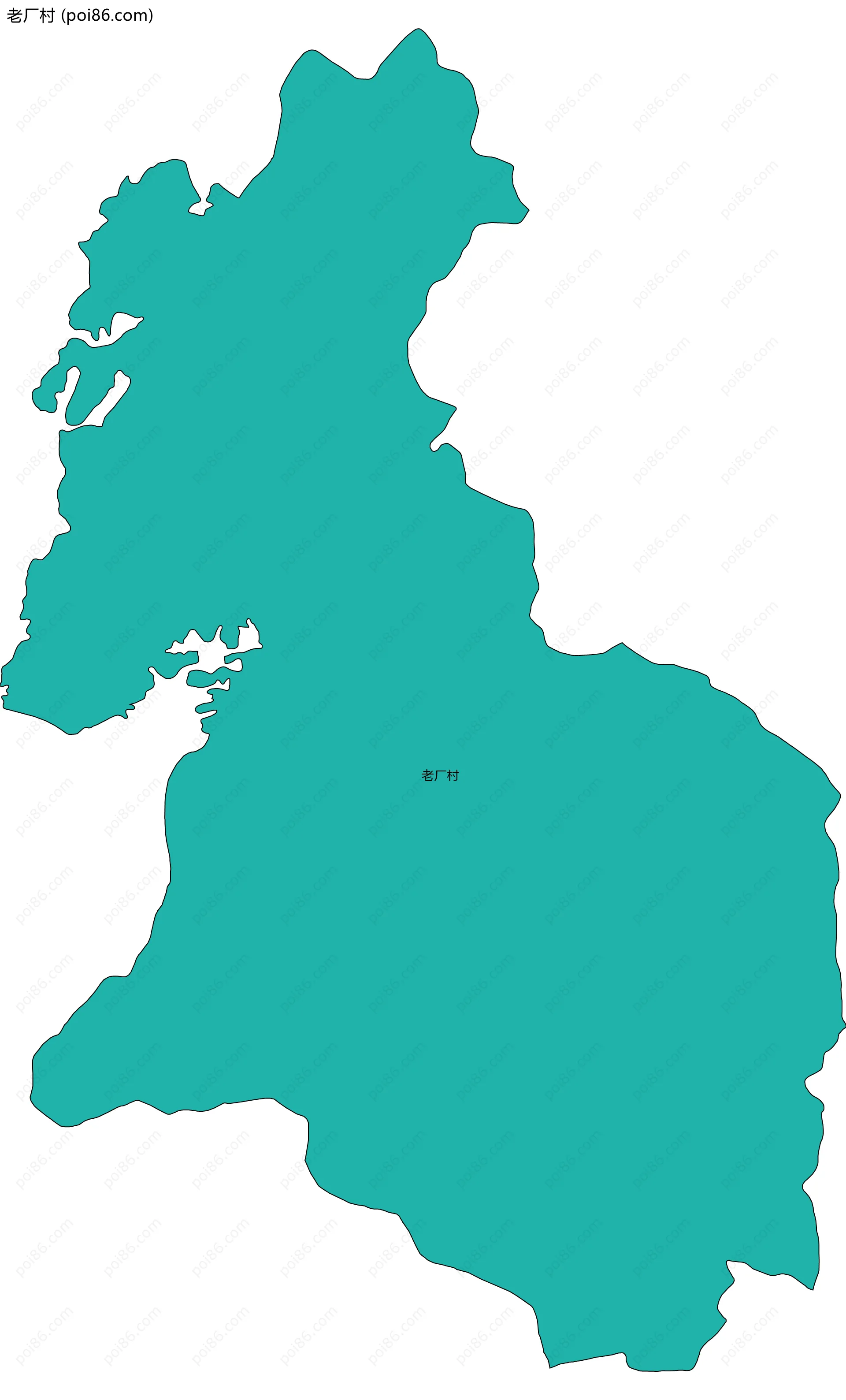 老厂村边界地图