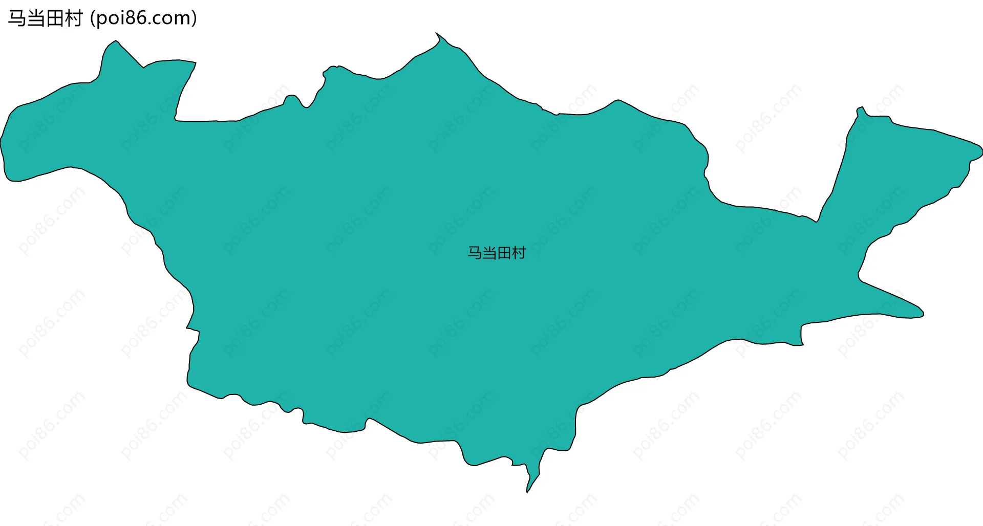 马当田村边界地图