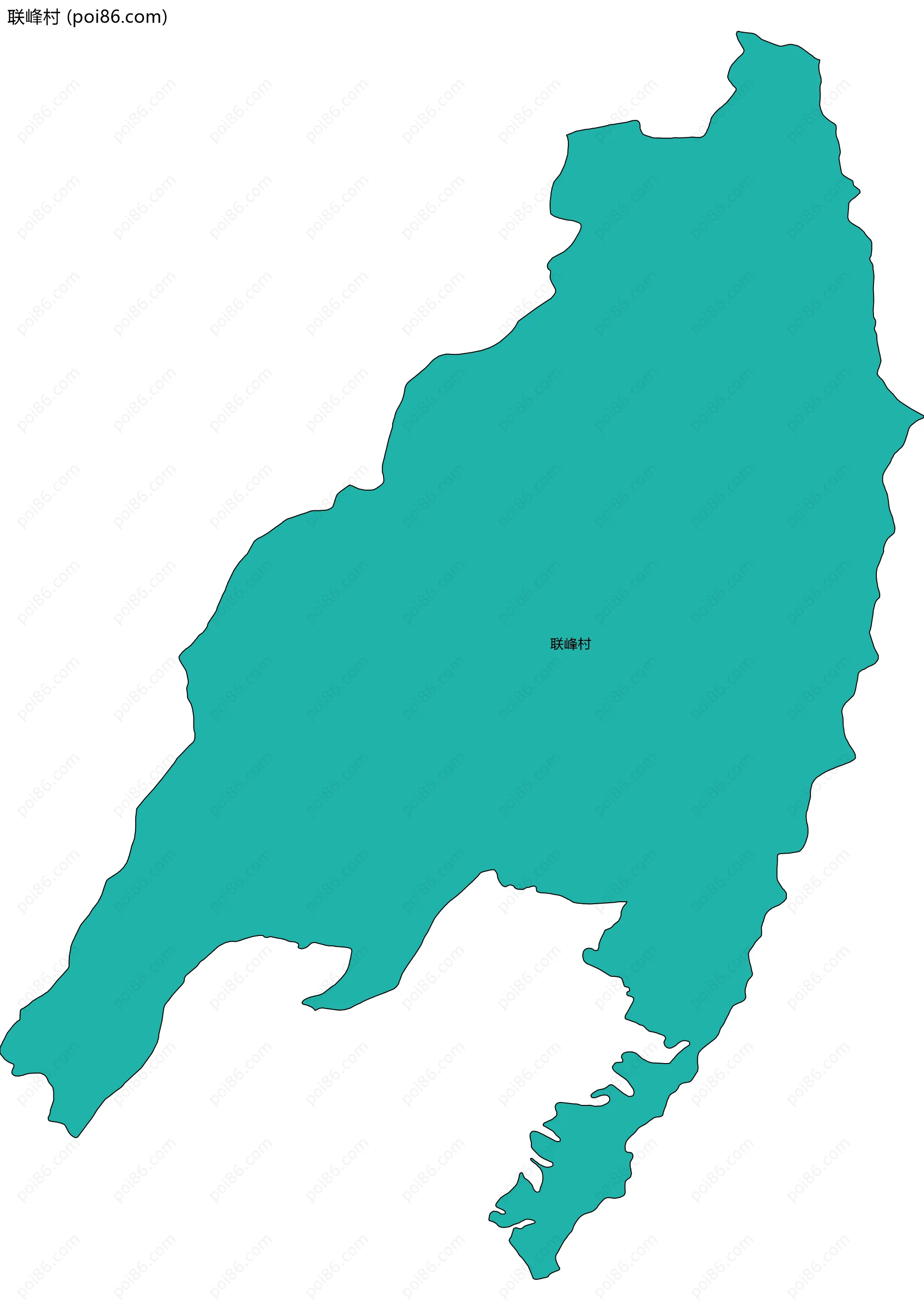 联峰村边界地图