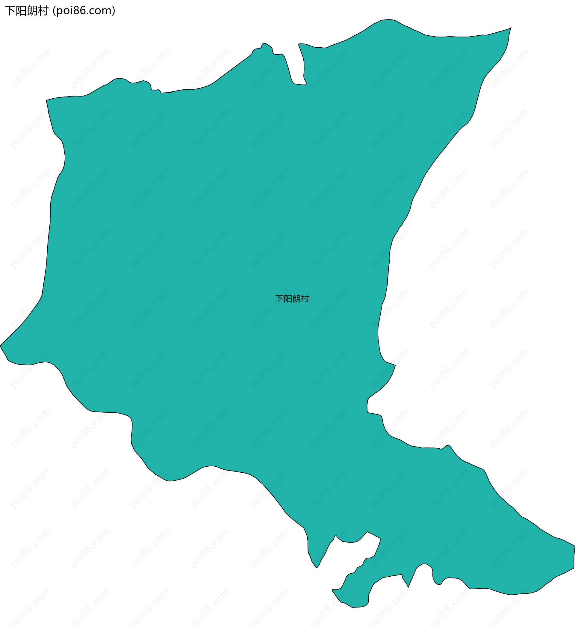 下阳朗村边界地图