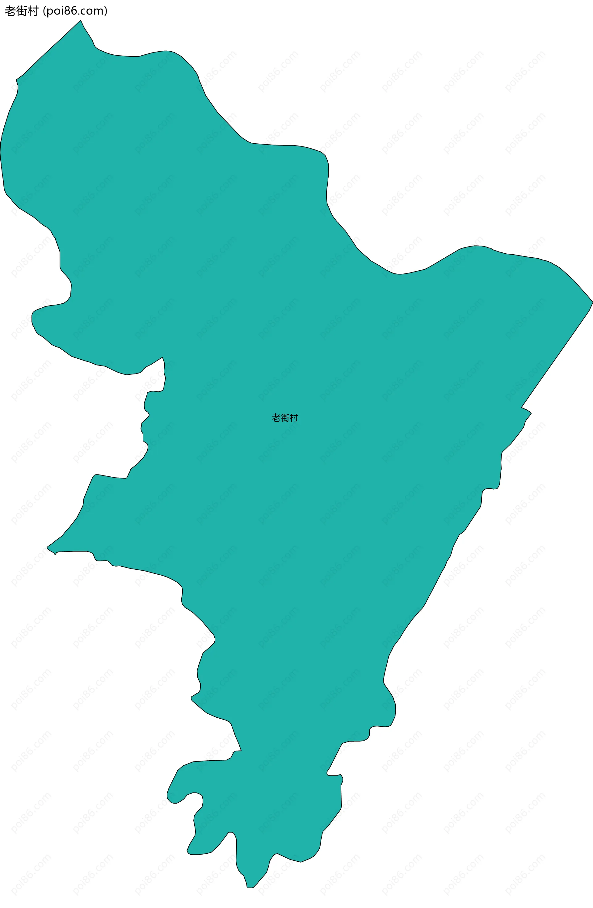 老街村边界地图