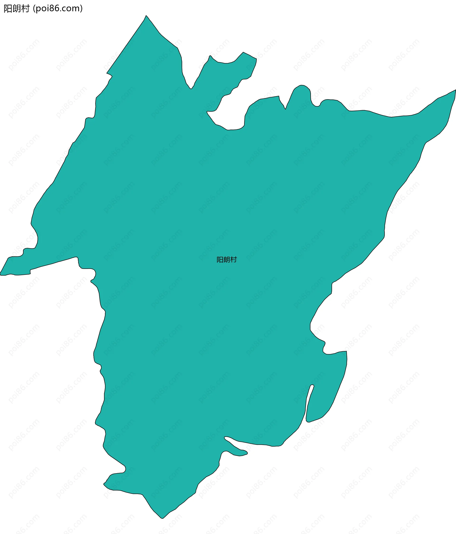 阳朗村边界地图