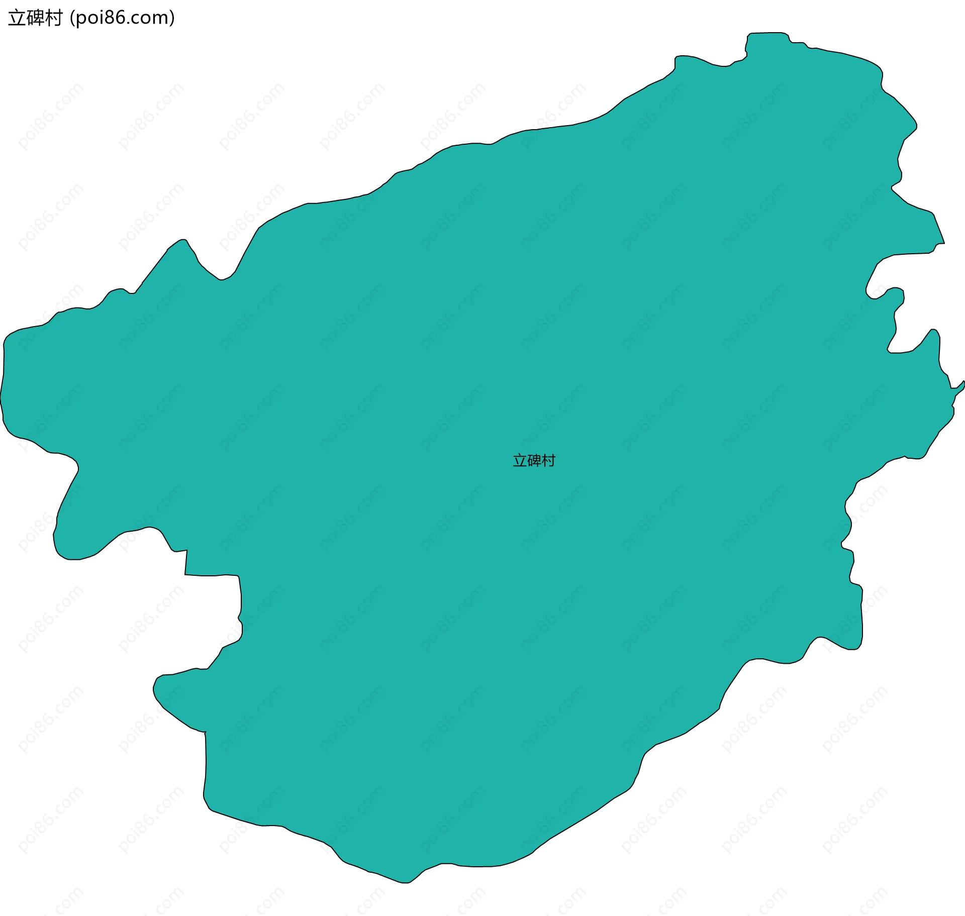 立碑村边界地图