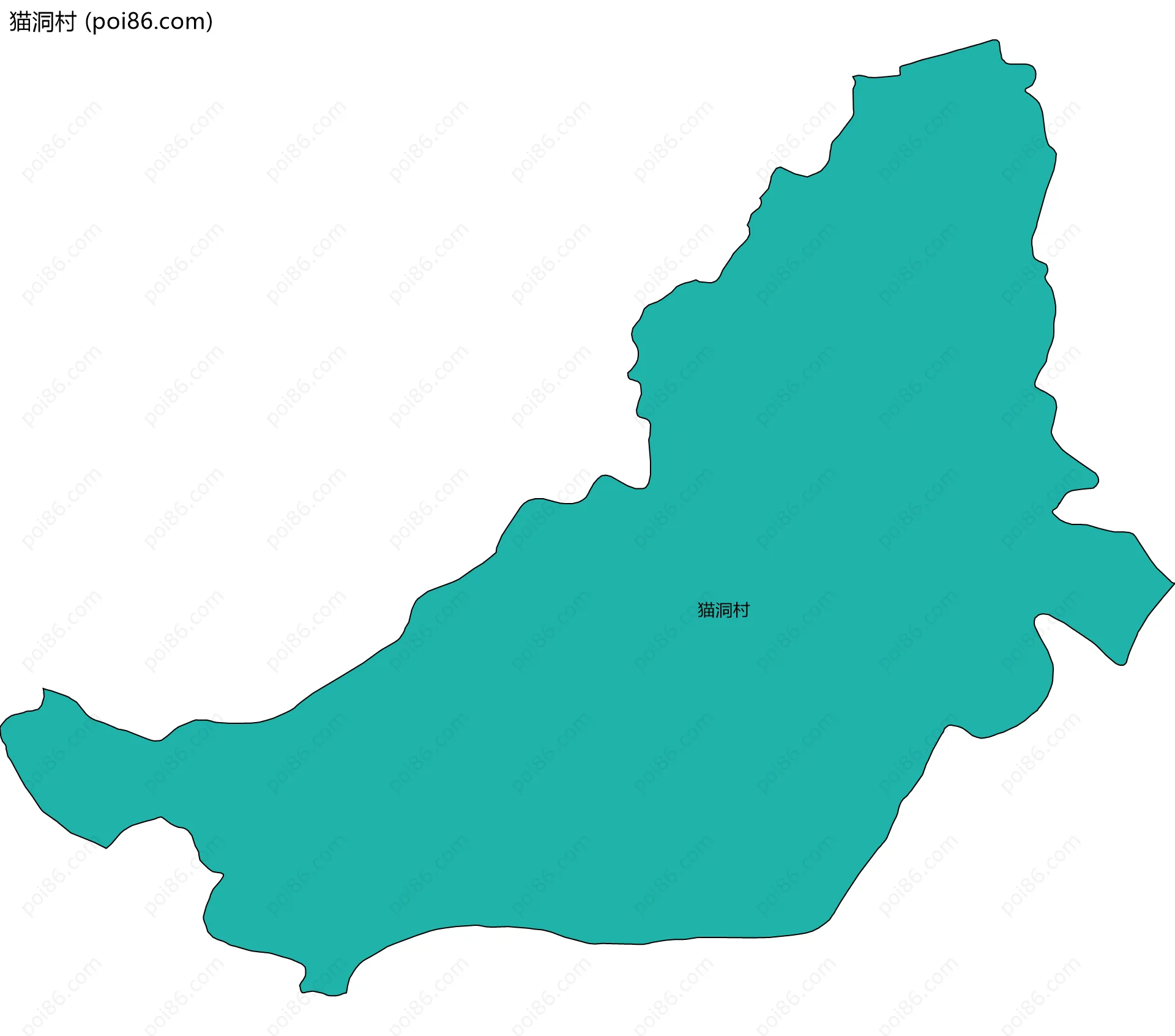 猫洞村边界地图