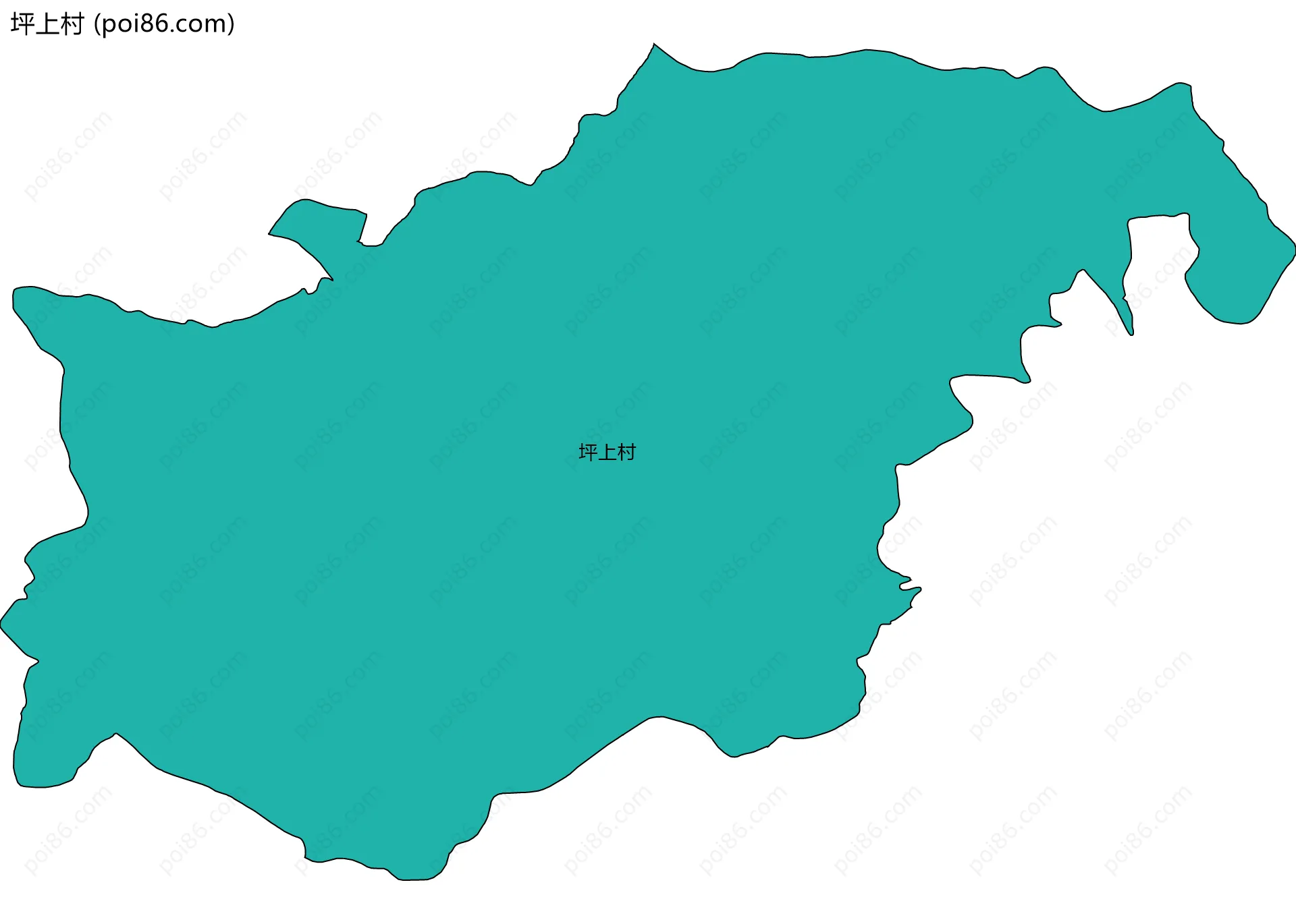 坪上村边界地图
