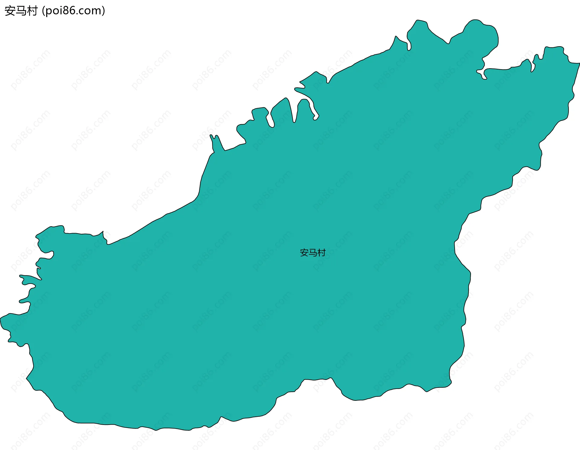 安马村边界地图