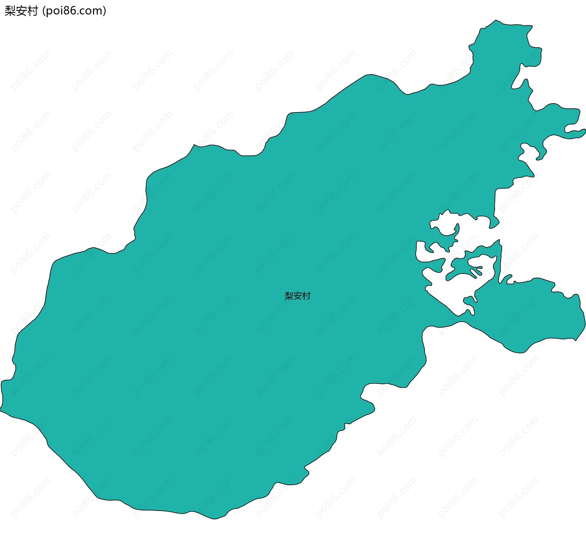 梨安村边界地图