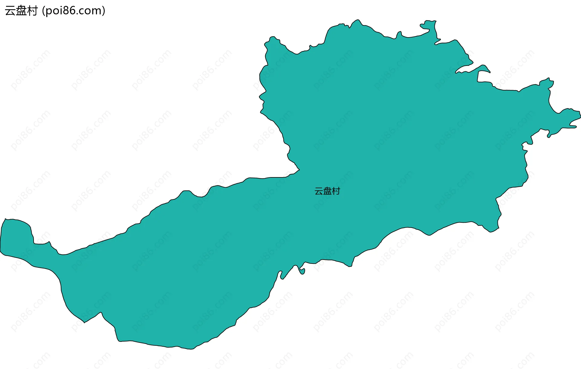 云盘村边界地图