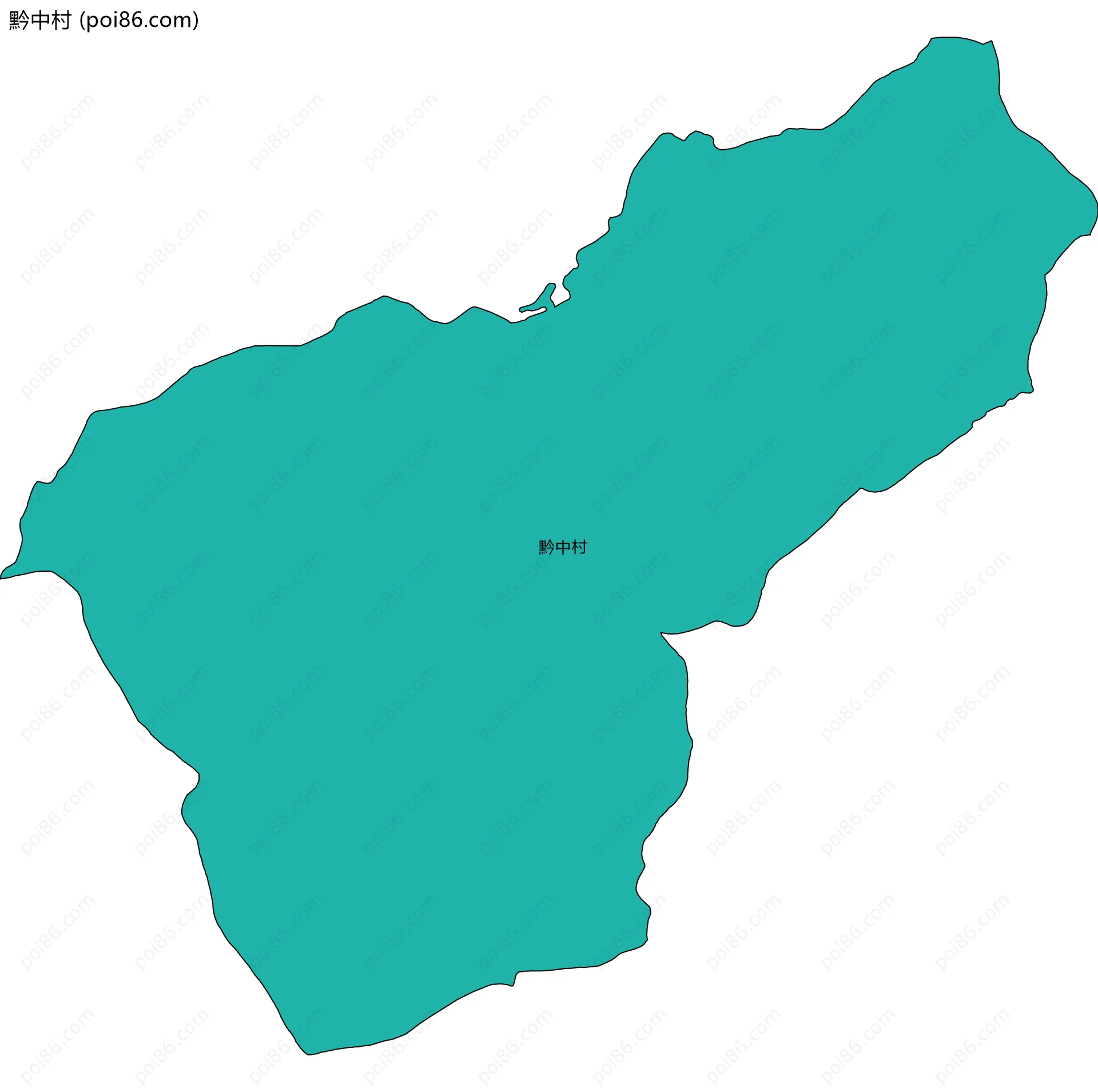 黔中村边界地图