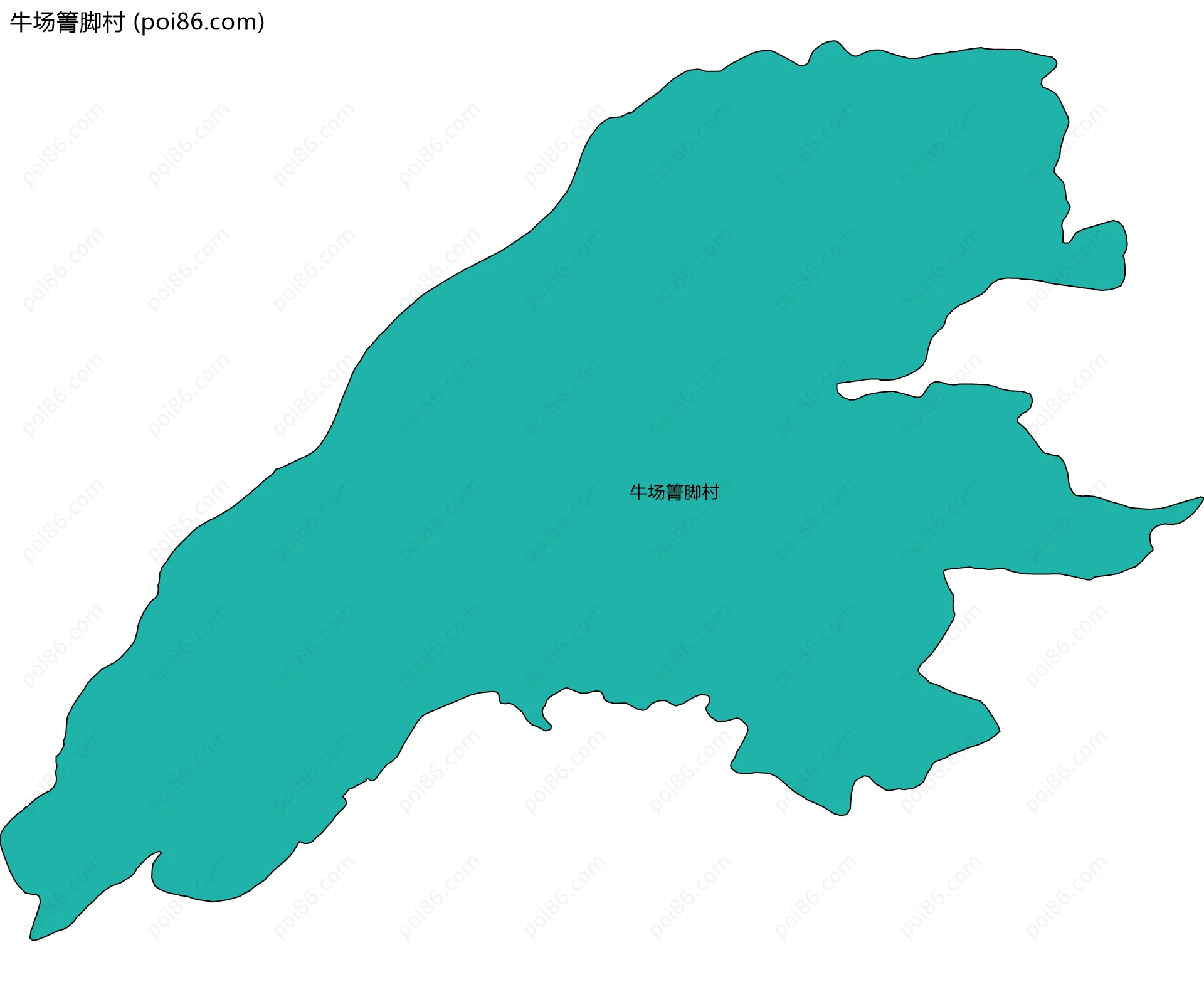 牛场箐脚村边界地图
