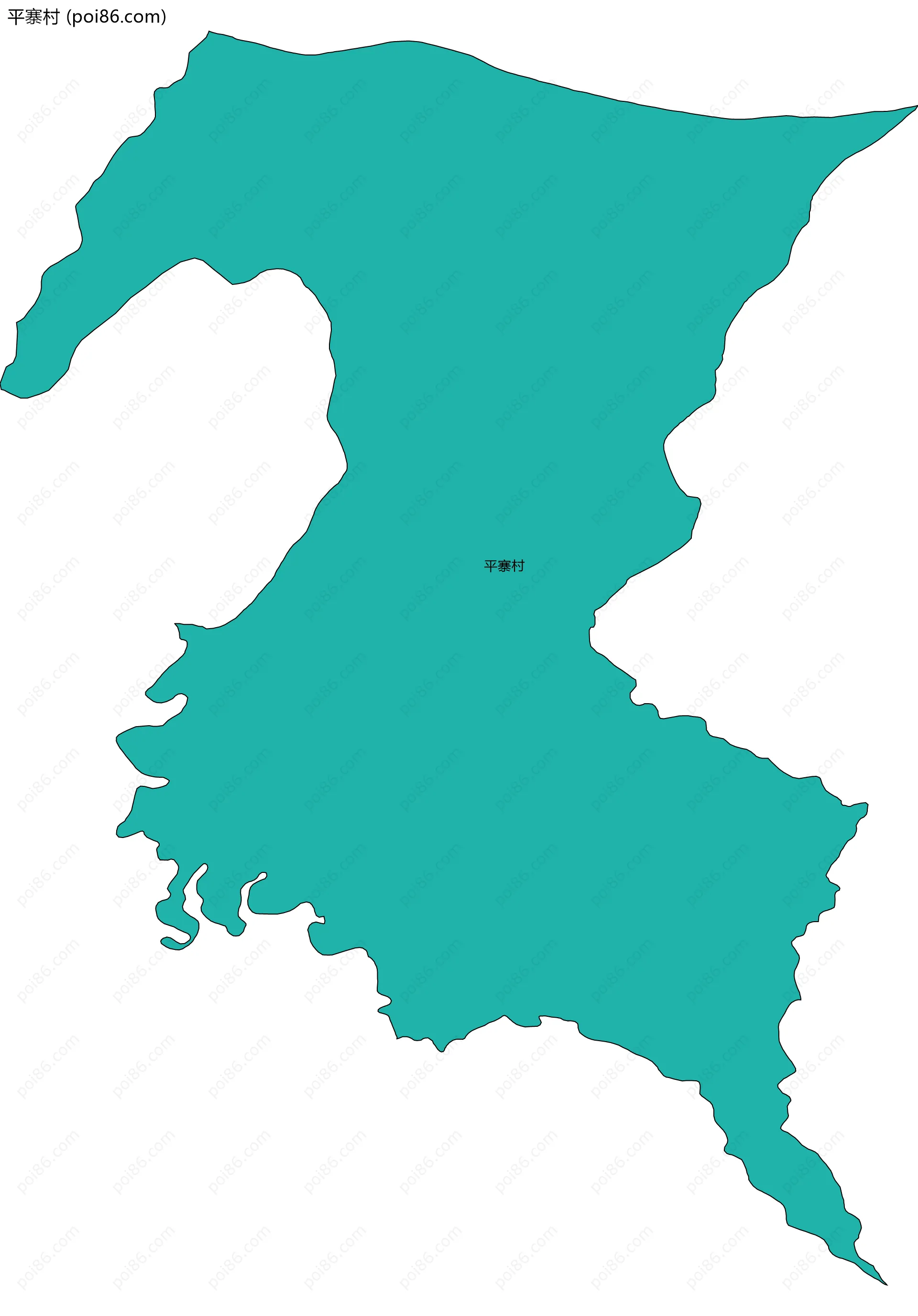 平寨村边界地图