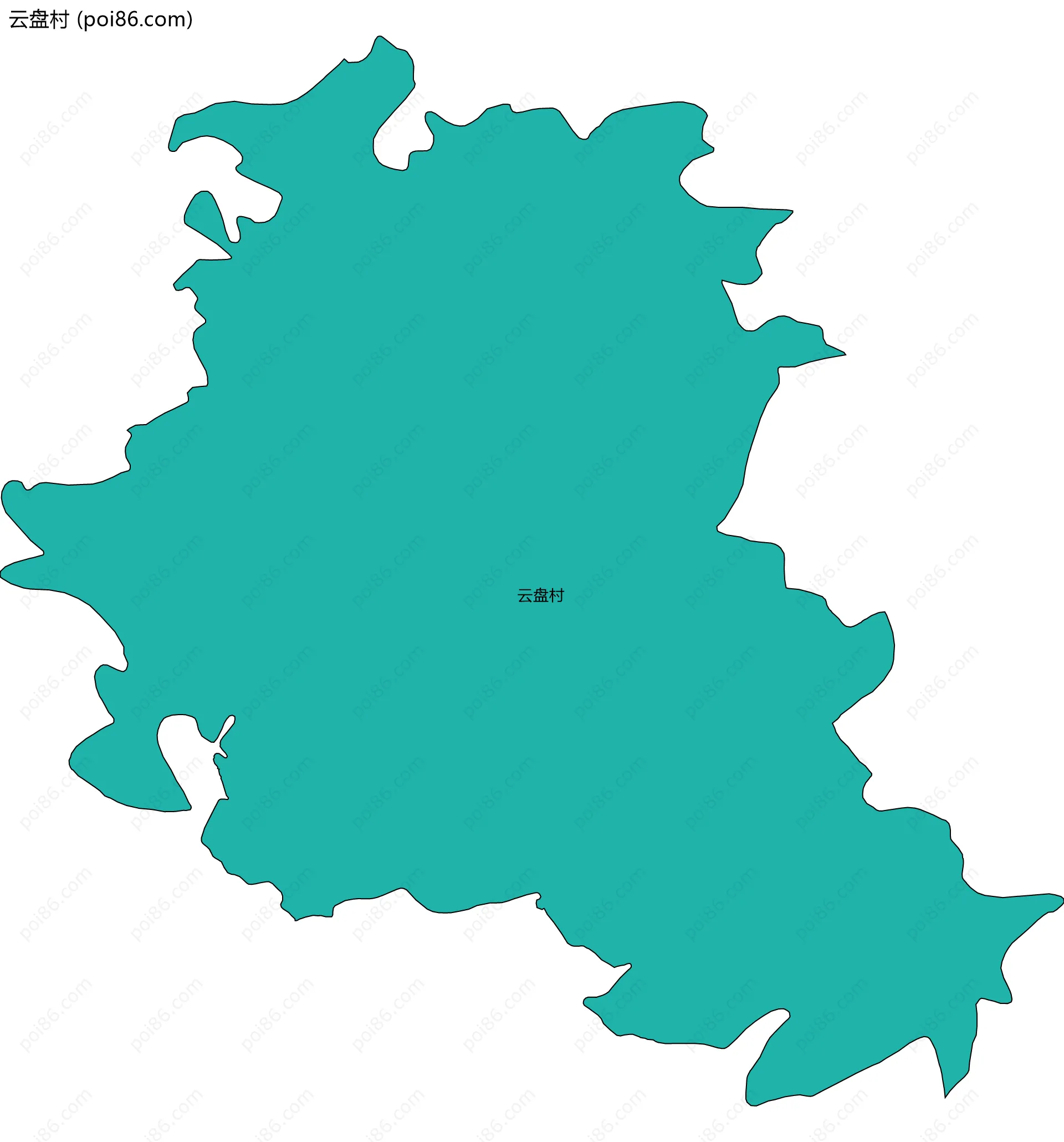 云盘村边界地图