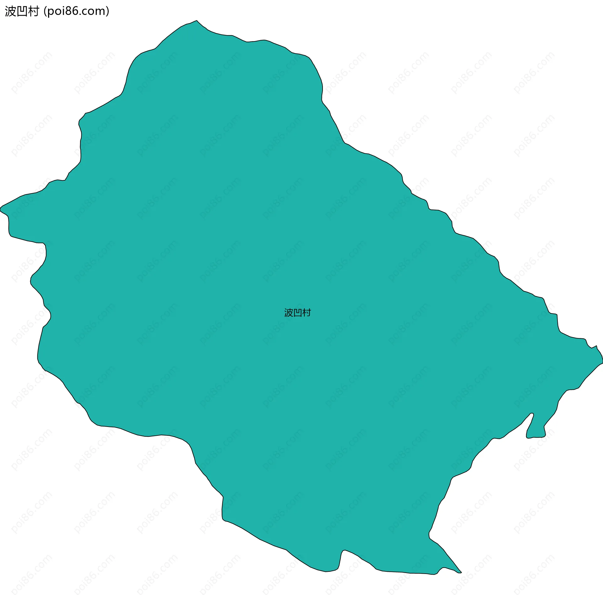 波凹村边界地图