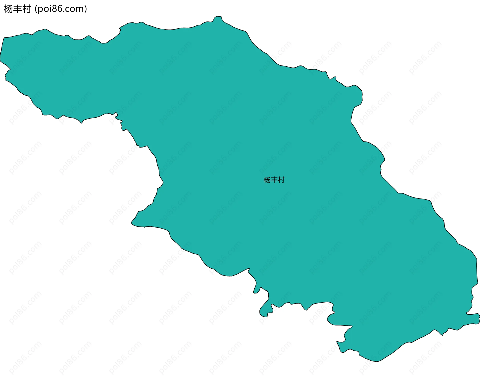 杨丰村边界地图