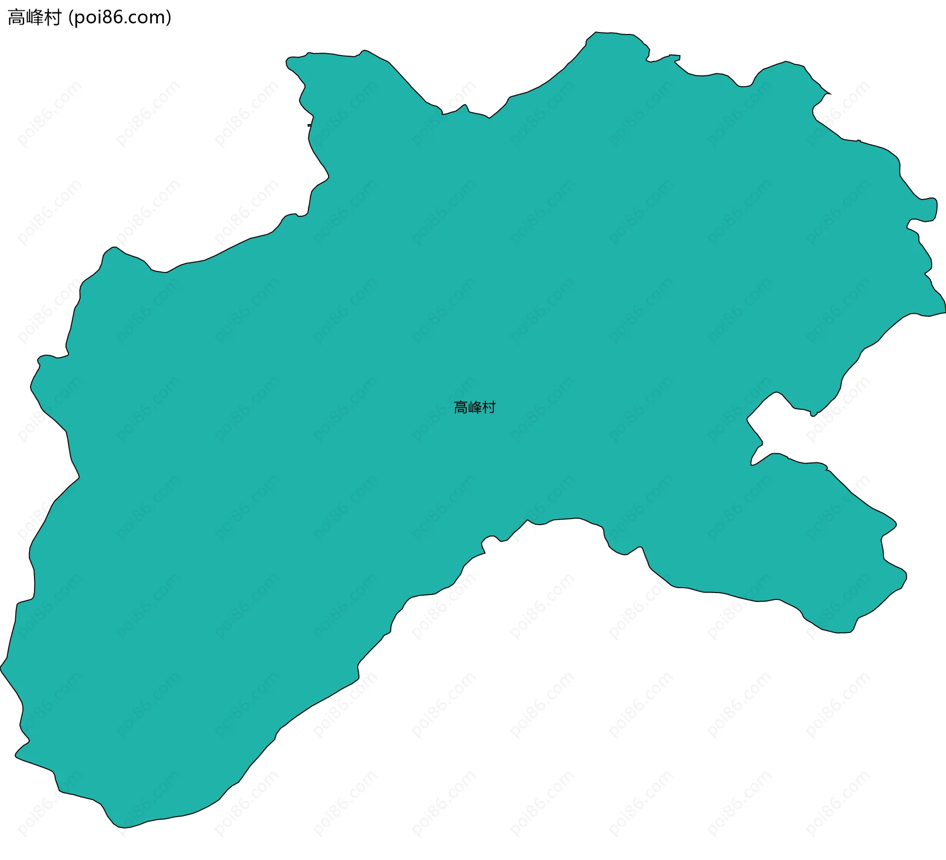 高峰村边界地图