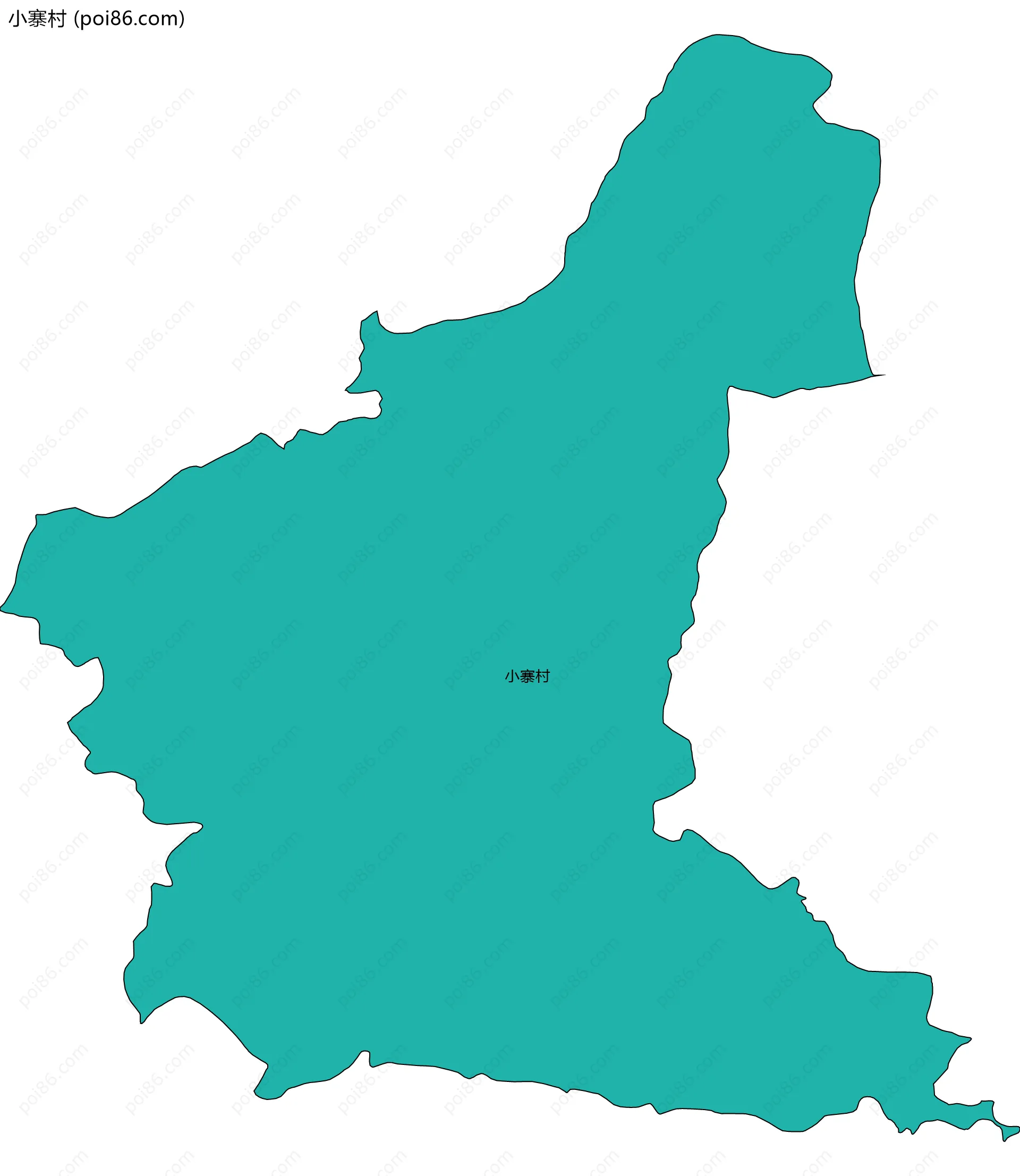 小寨村边界地图