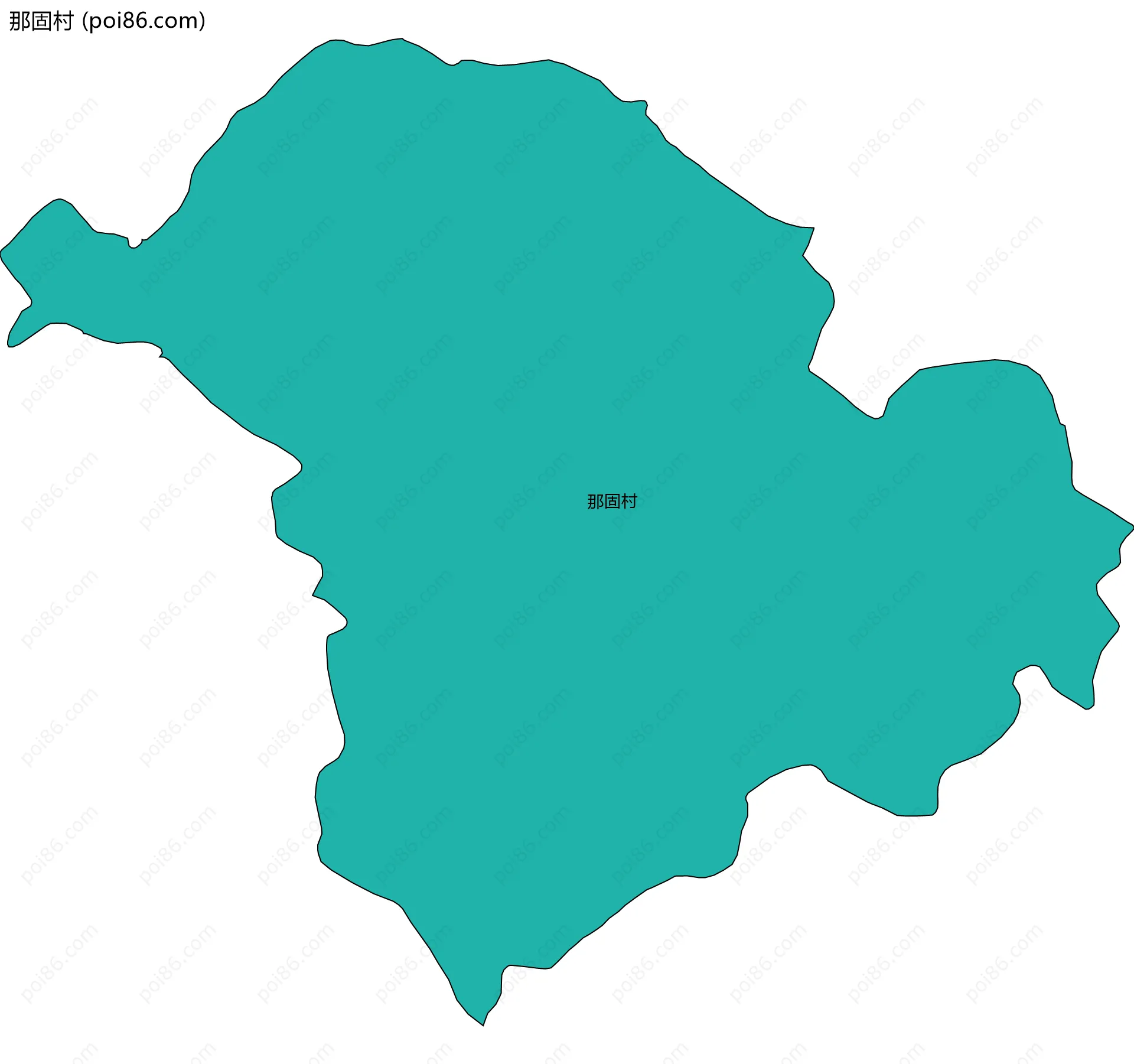 那固村边界地图