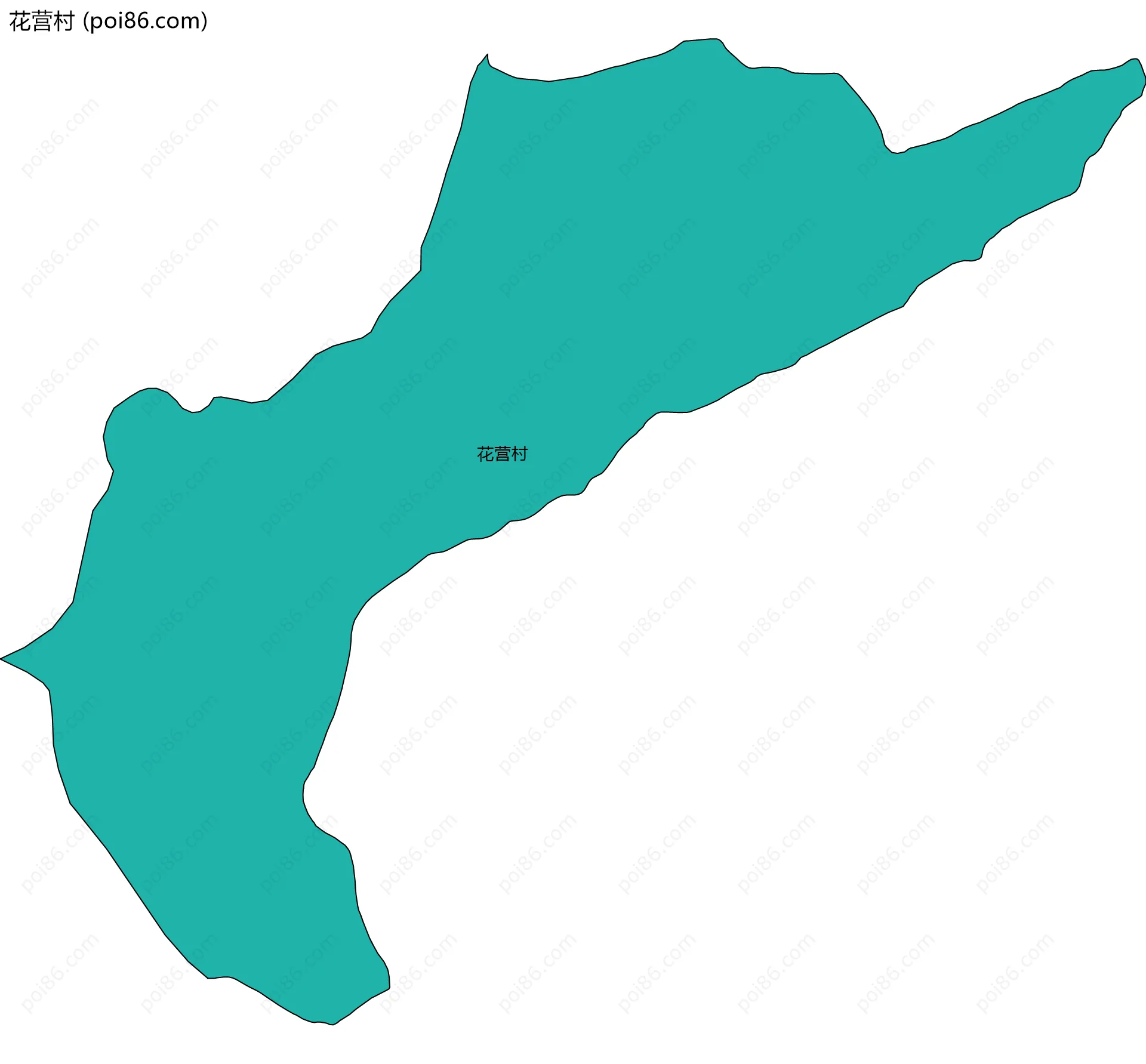 花营村边界地图