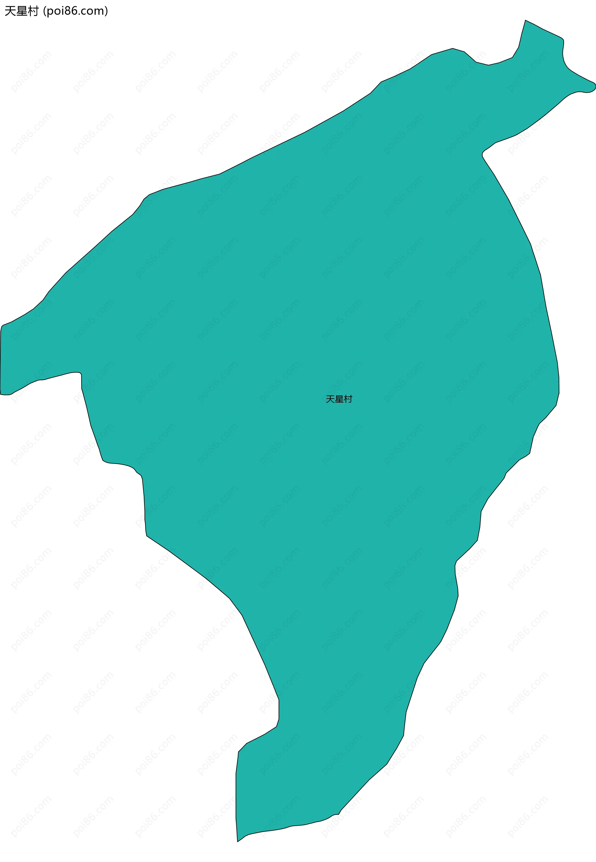 天星村边界地图