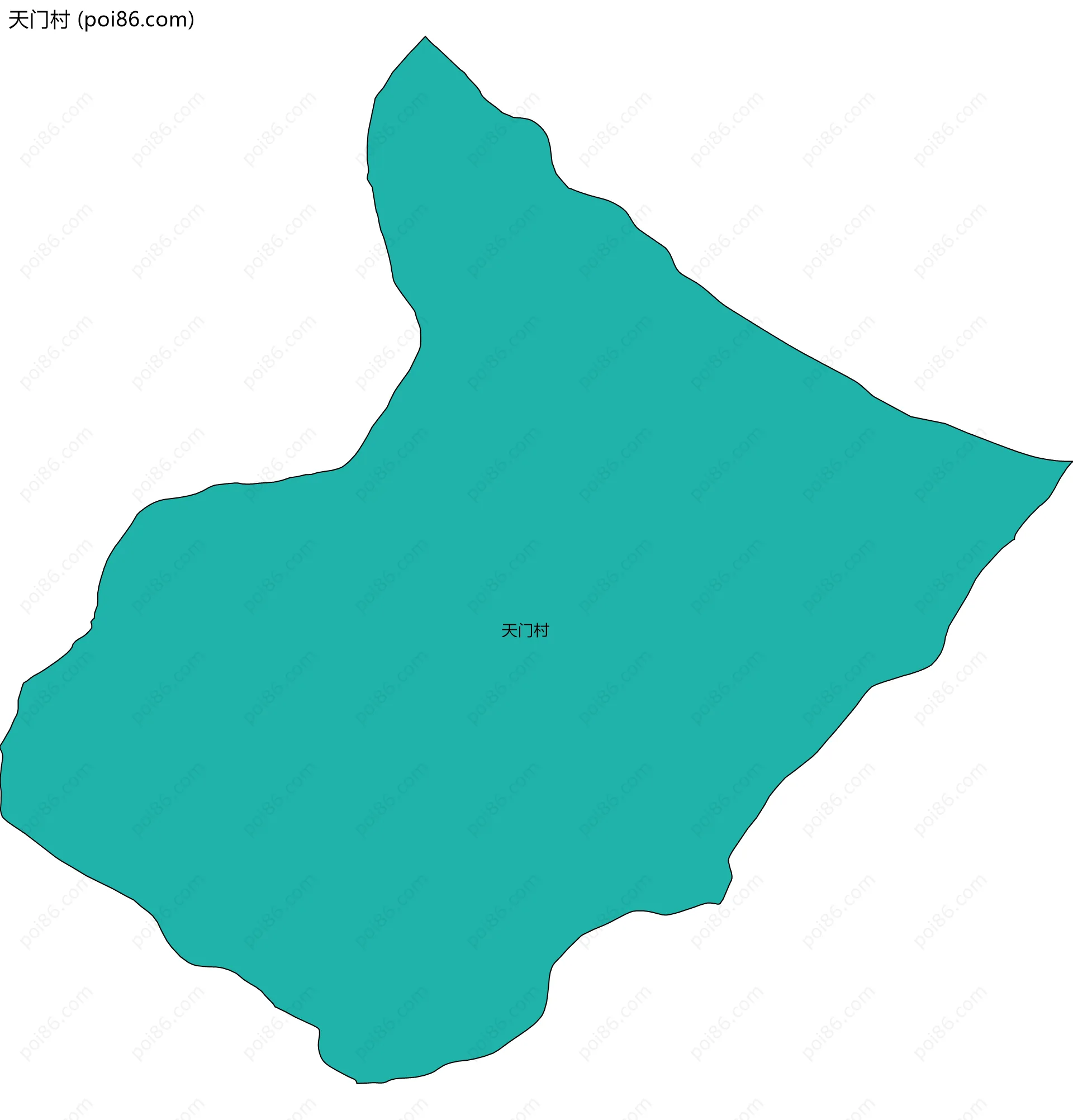 天门村边界地图