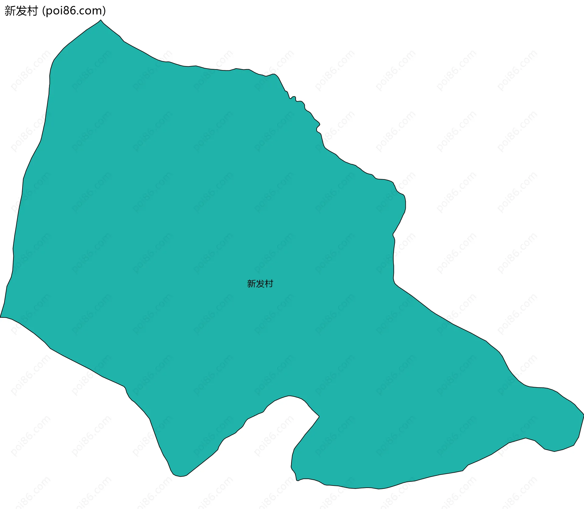 新发村边界地图