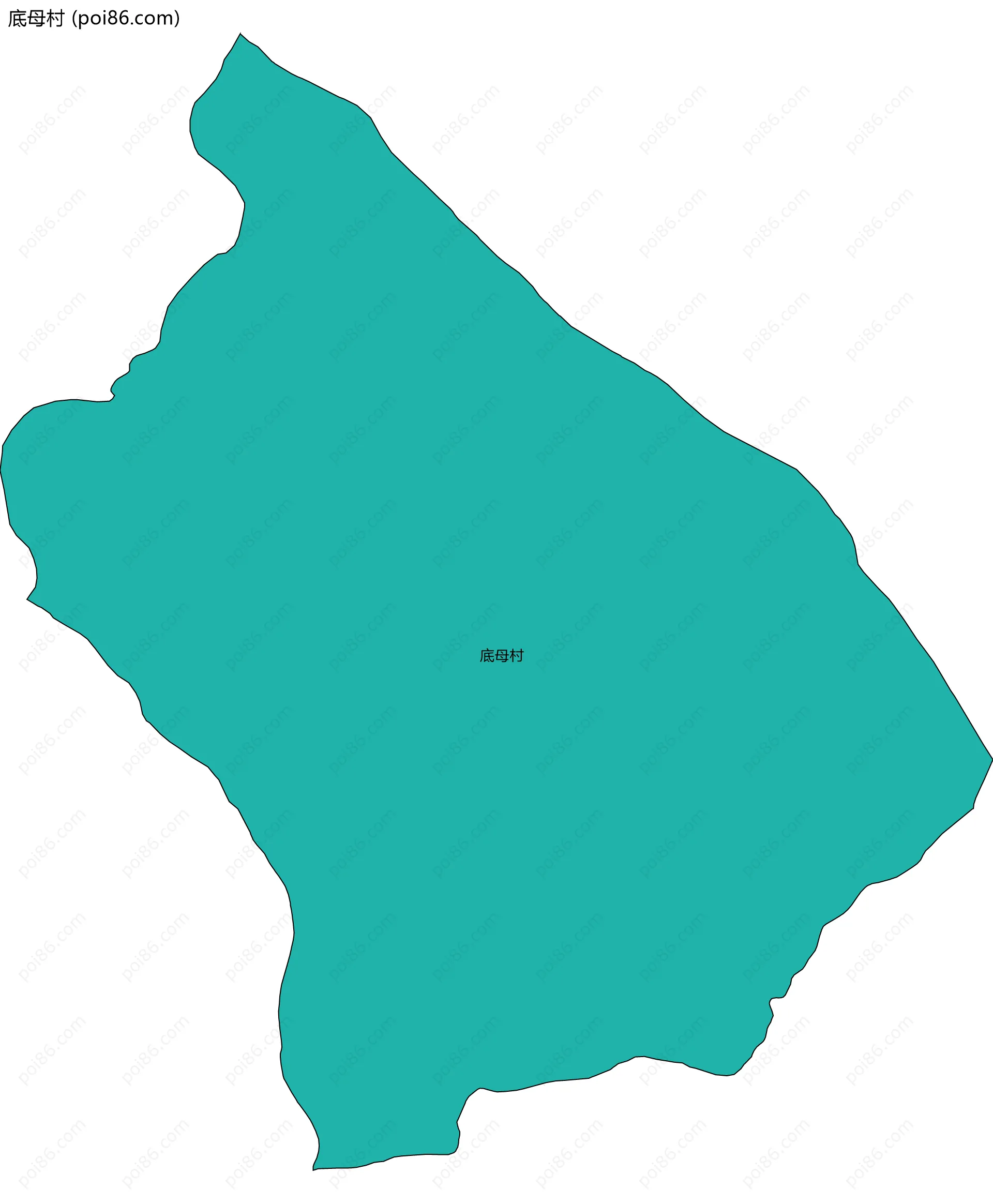 底母村边界地图