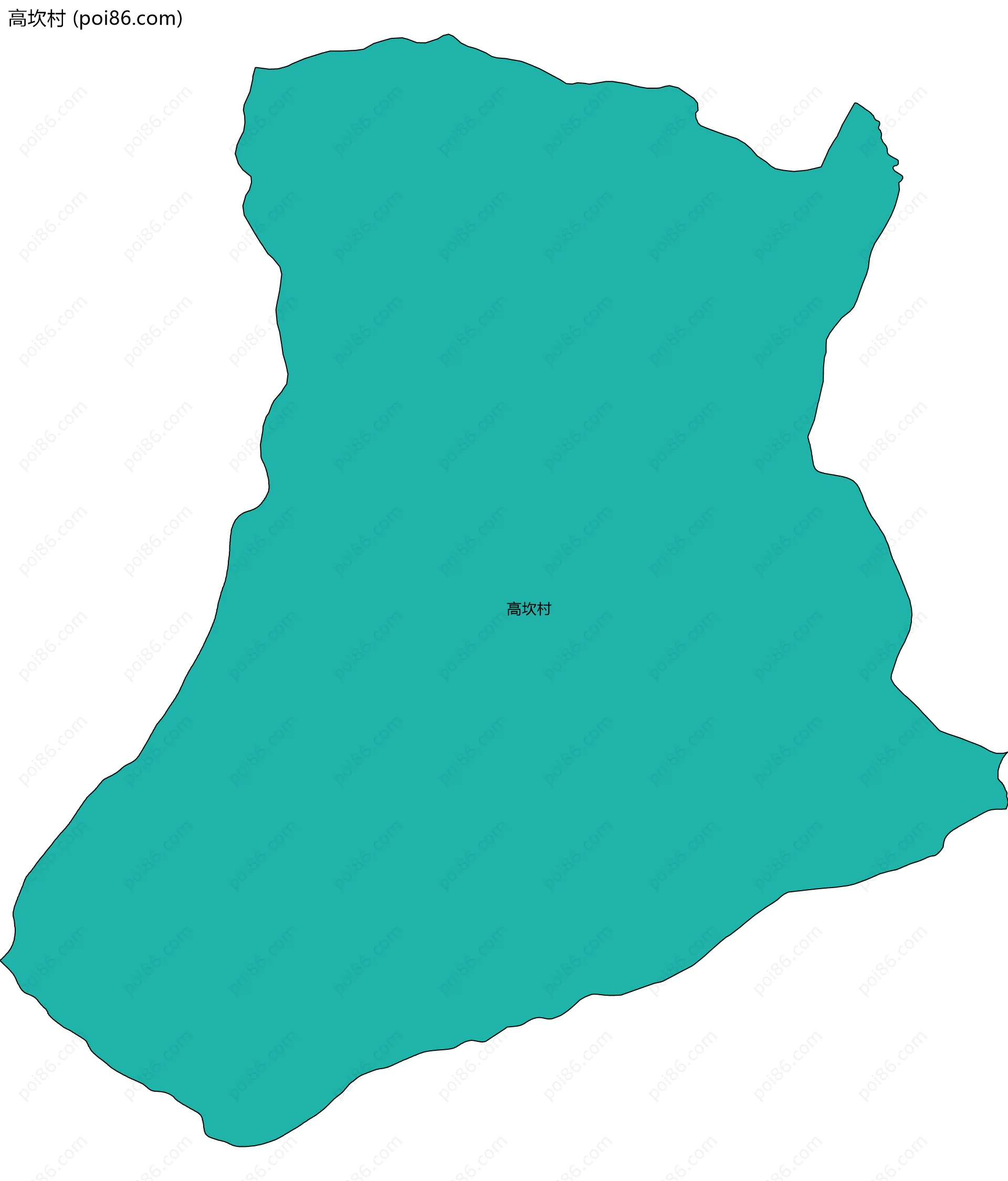 高坎村边界地图