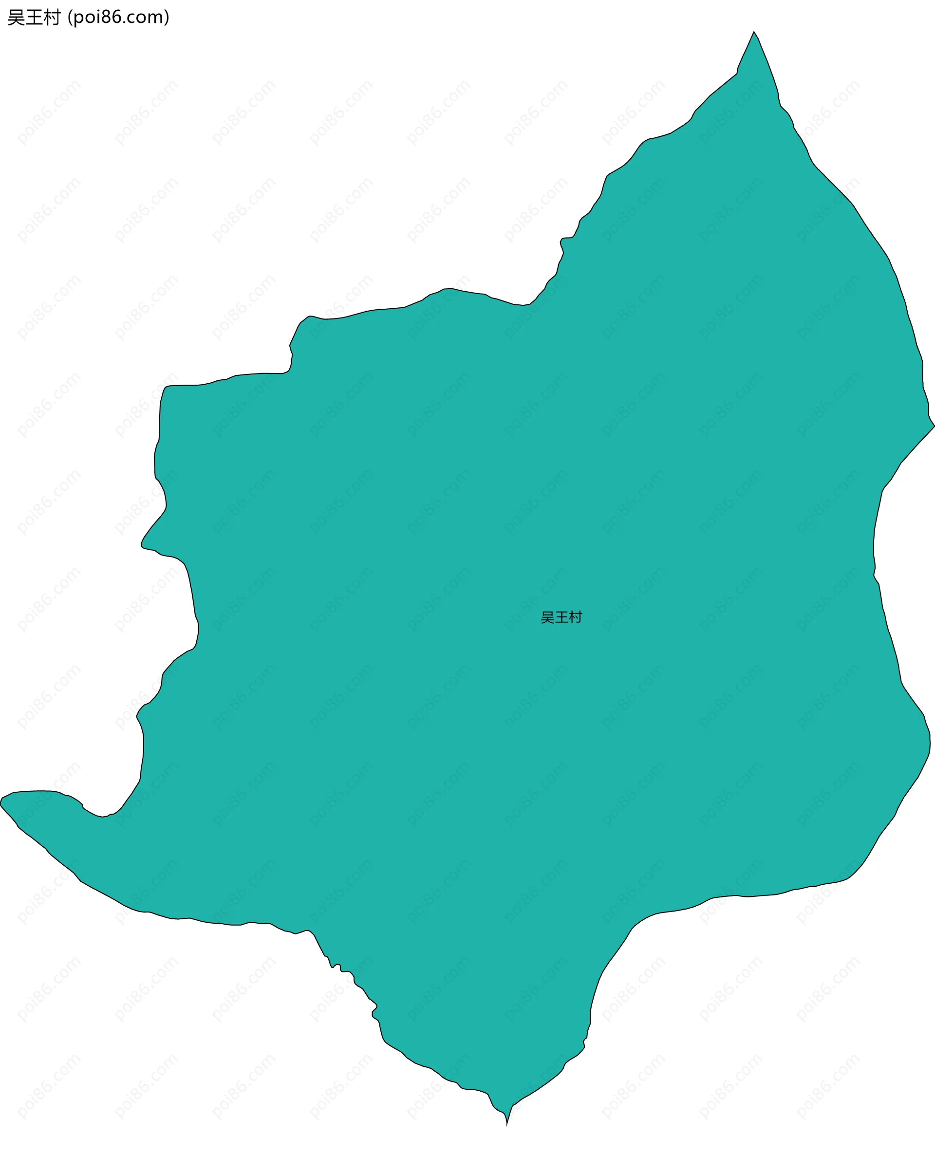 吴王村边界地图