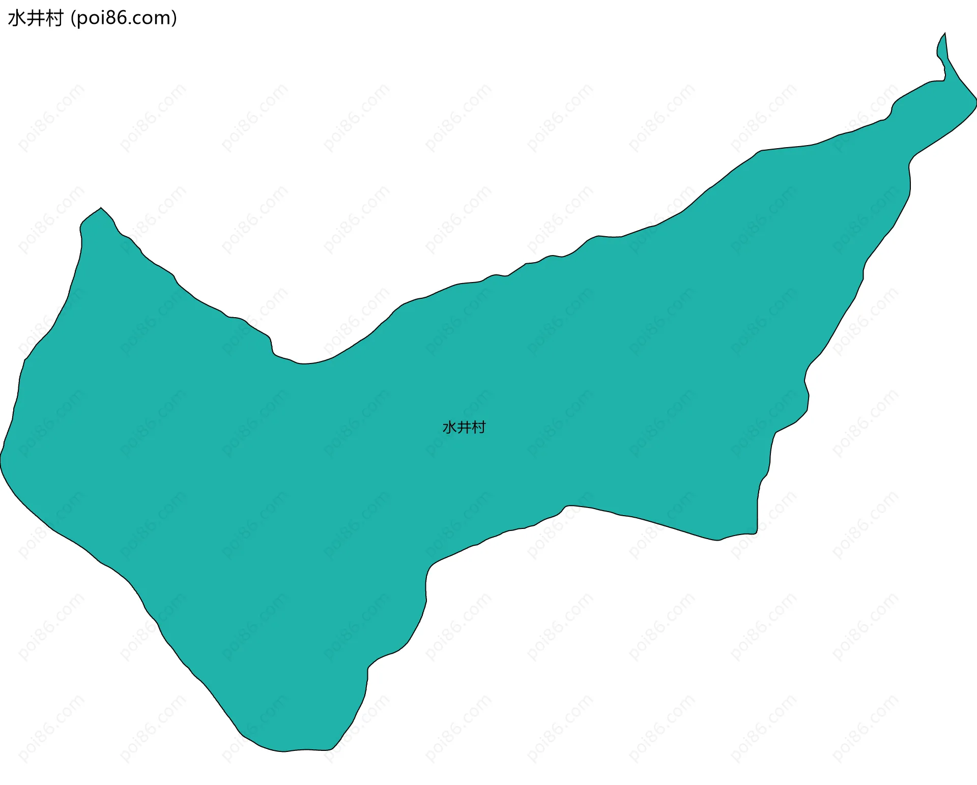 水井村边界地图