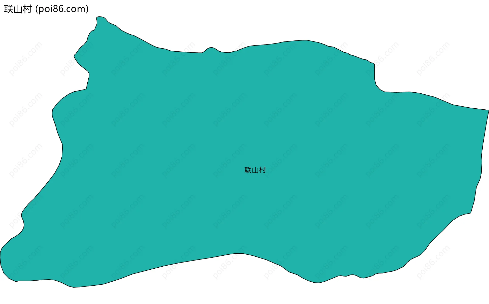 联山村边界地图