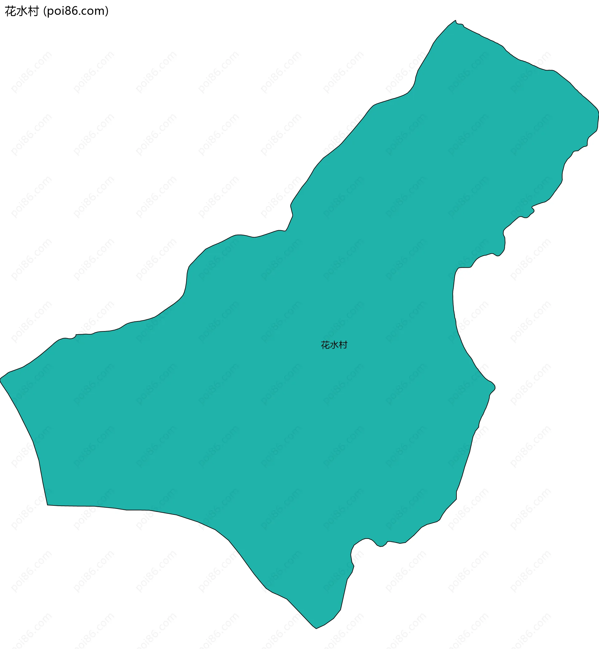 花水村边界地图