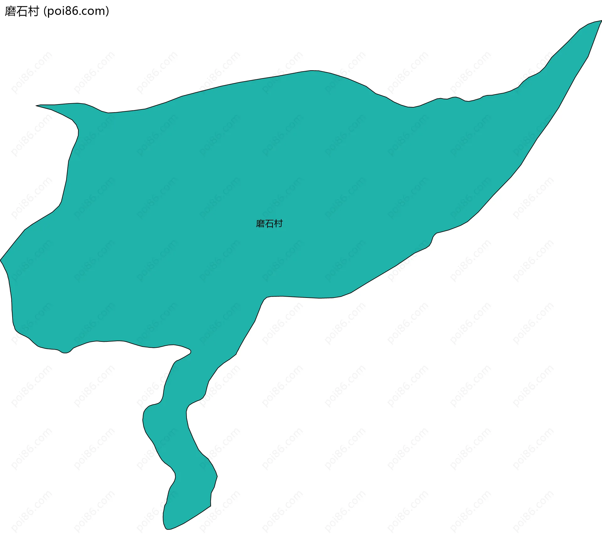 磨石村边界地图