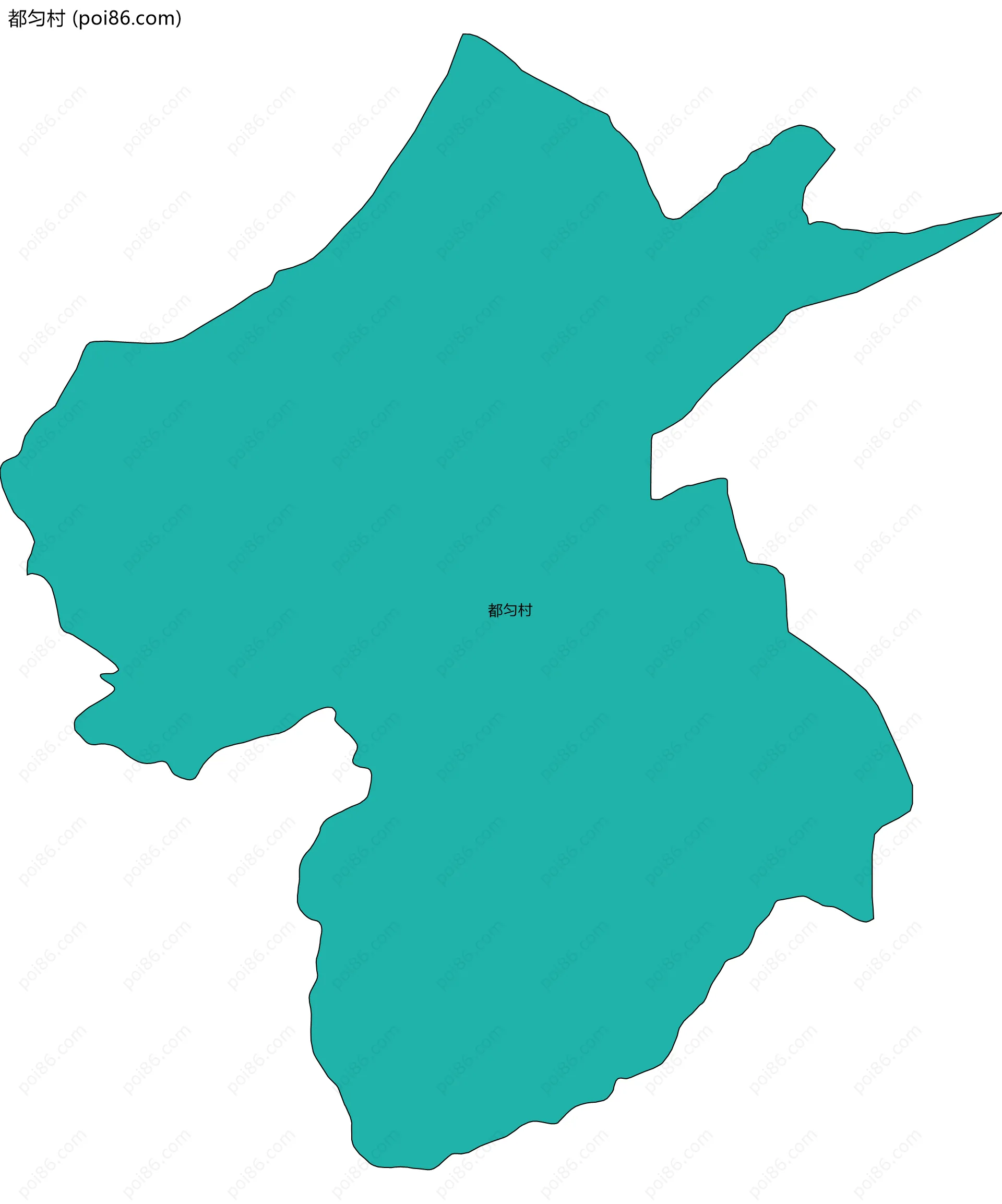 都匀村边界地图