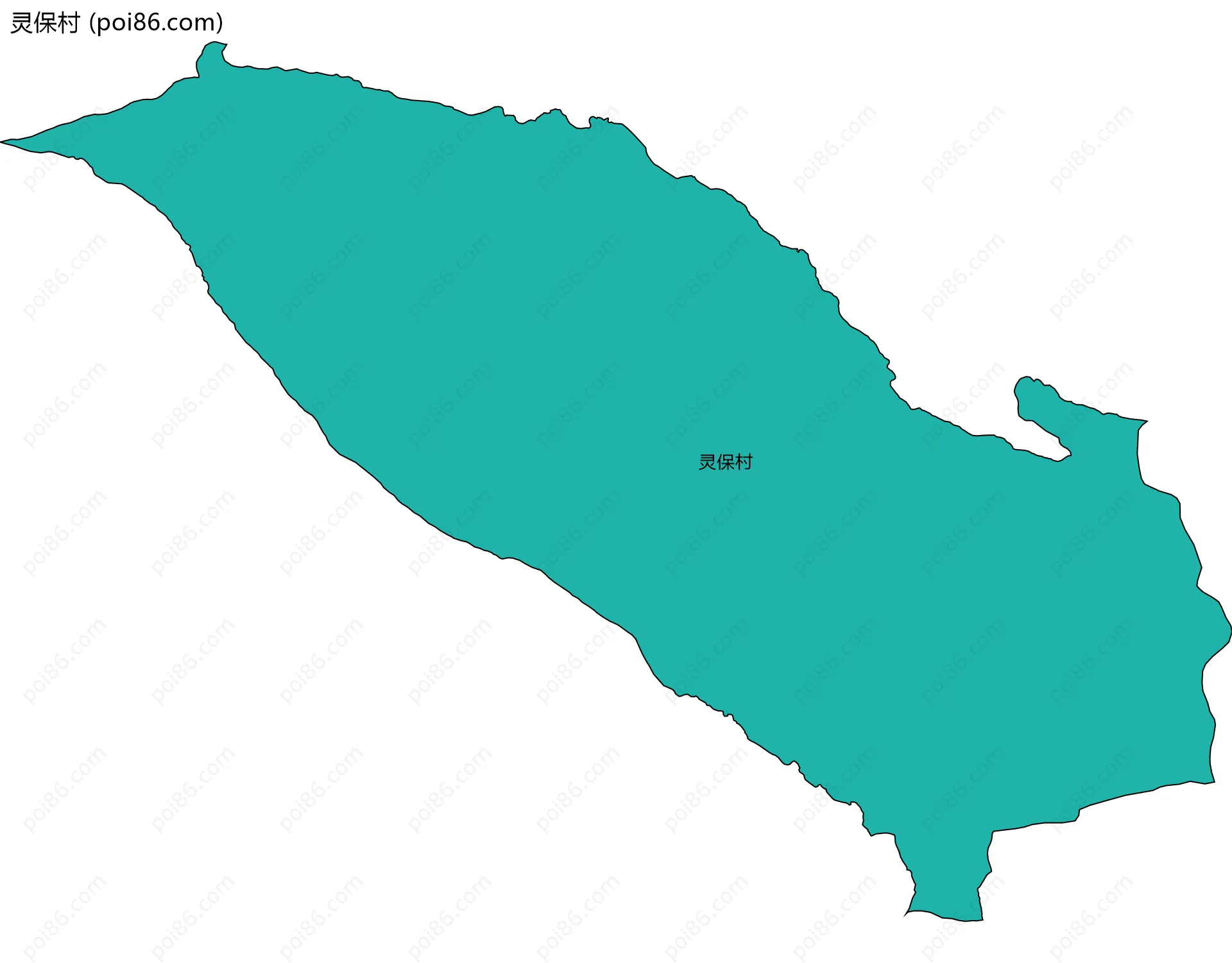 灵保村边界地图