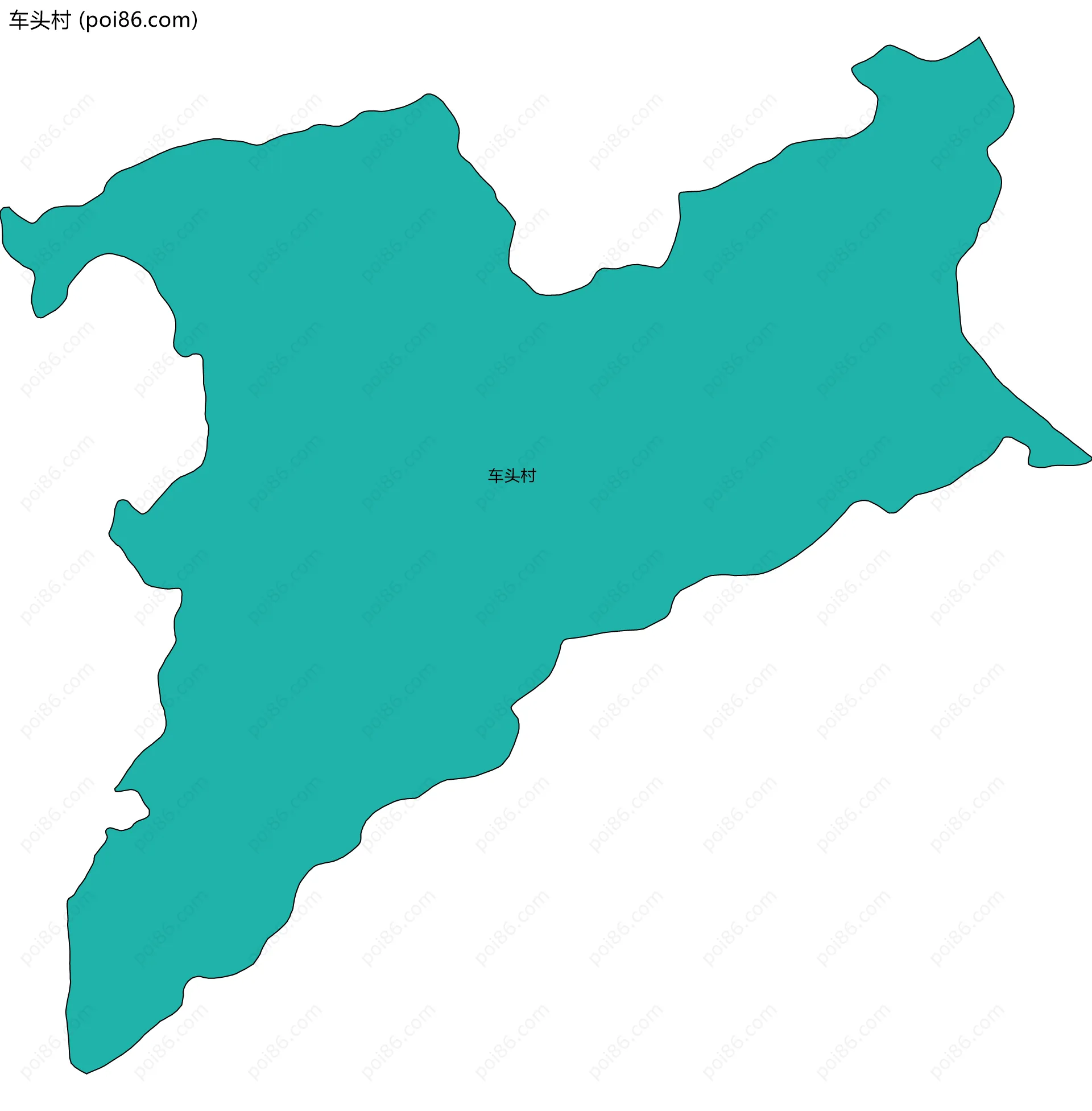 车头村边界地图