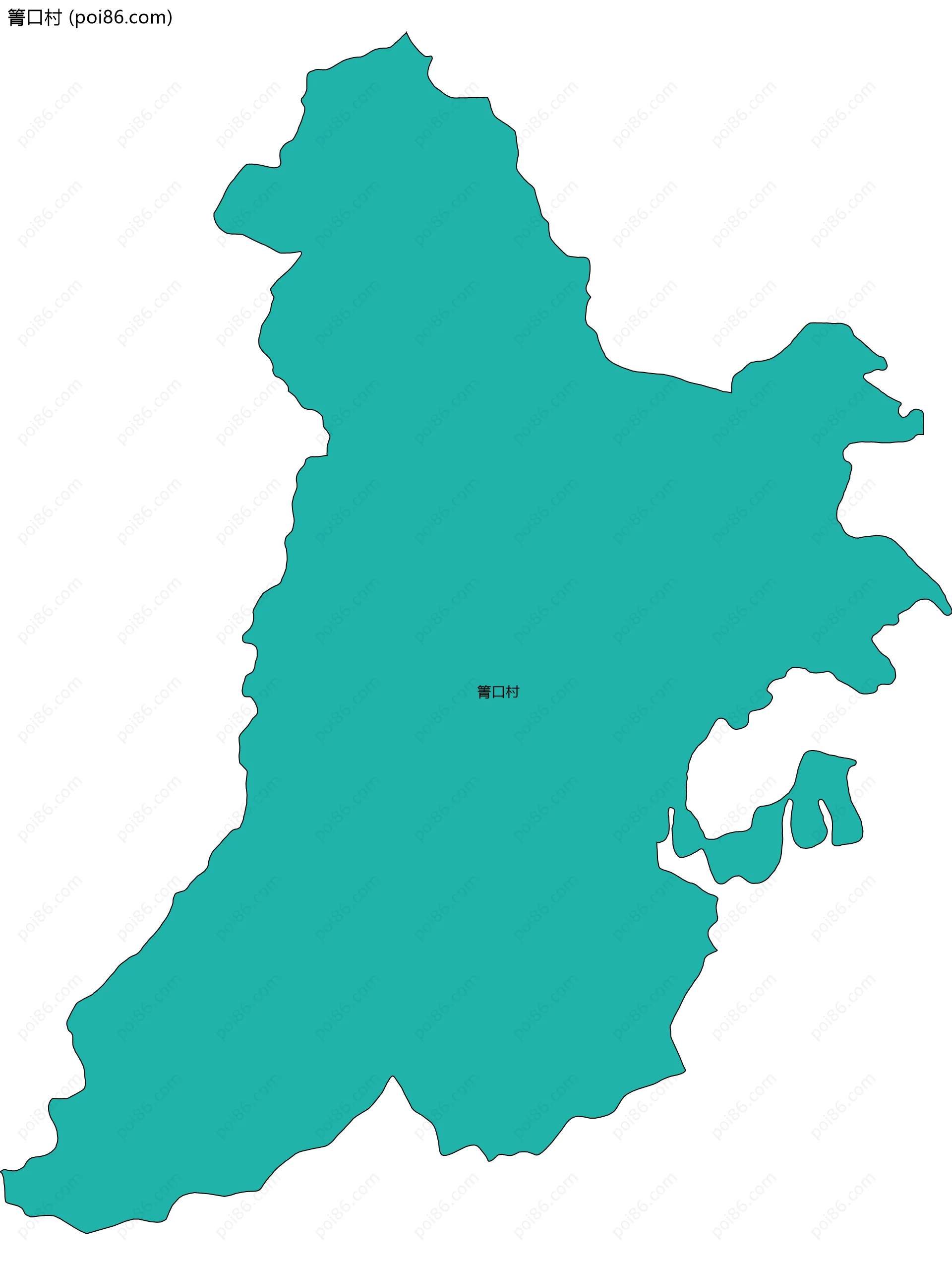 箐口村边界地图