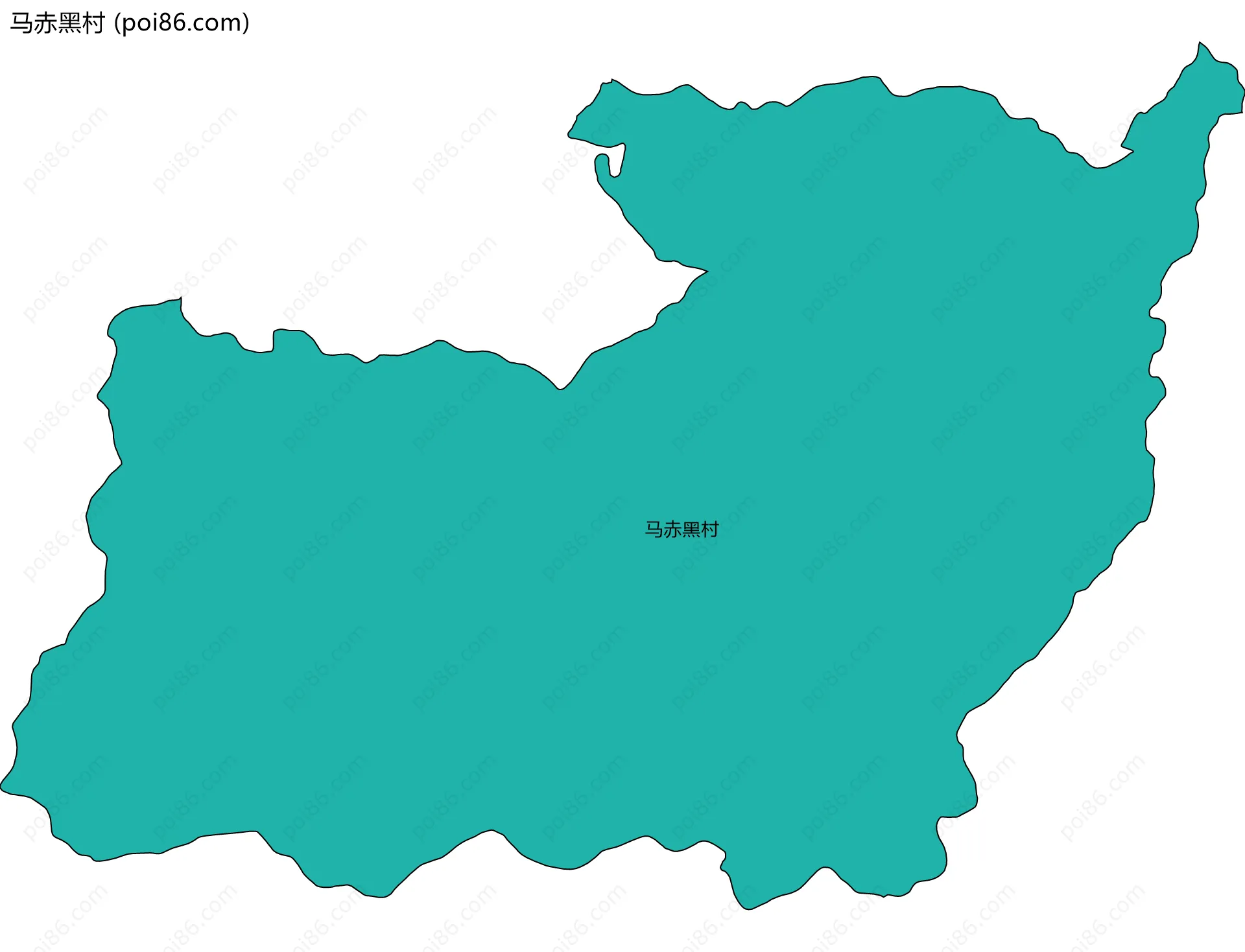 马赤黑村边界地图