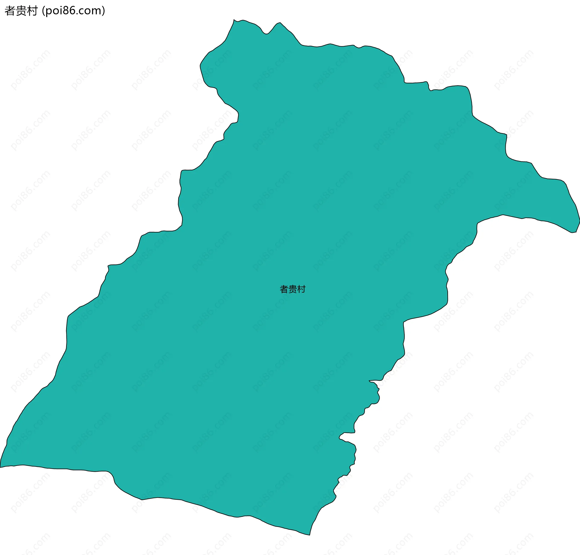 者贵村边界地图