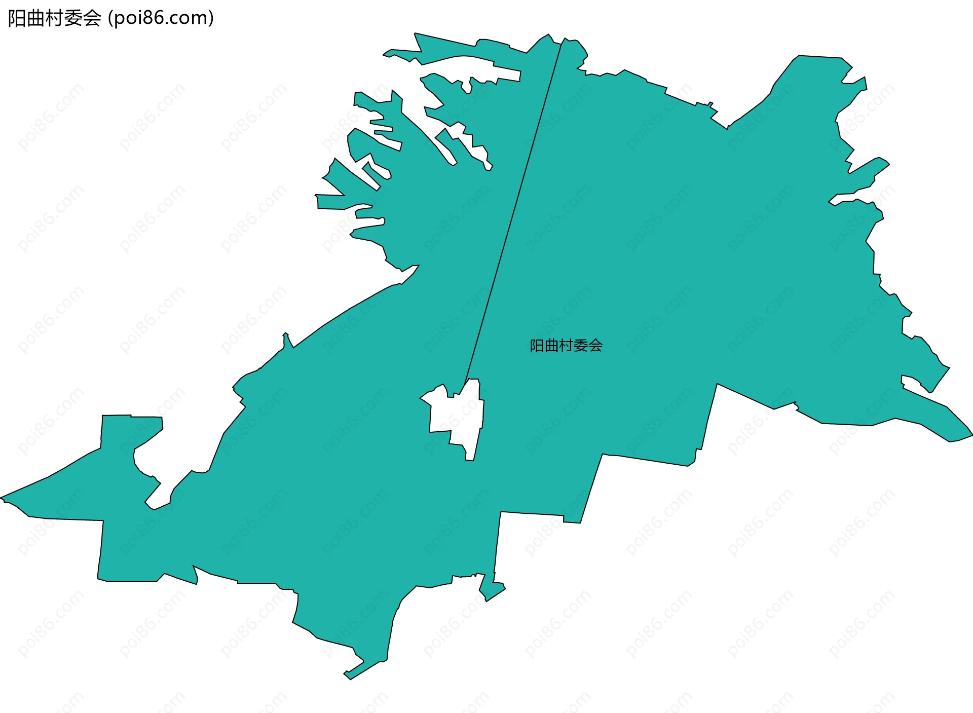 阳曲村委会边界地图
