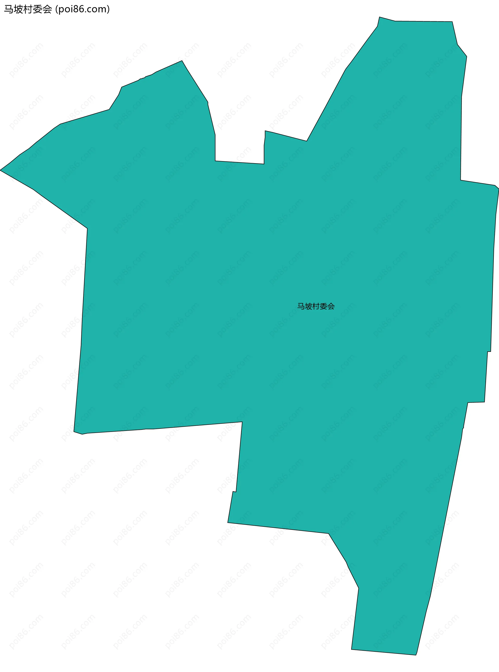 马坡村委会边界地图